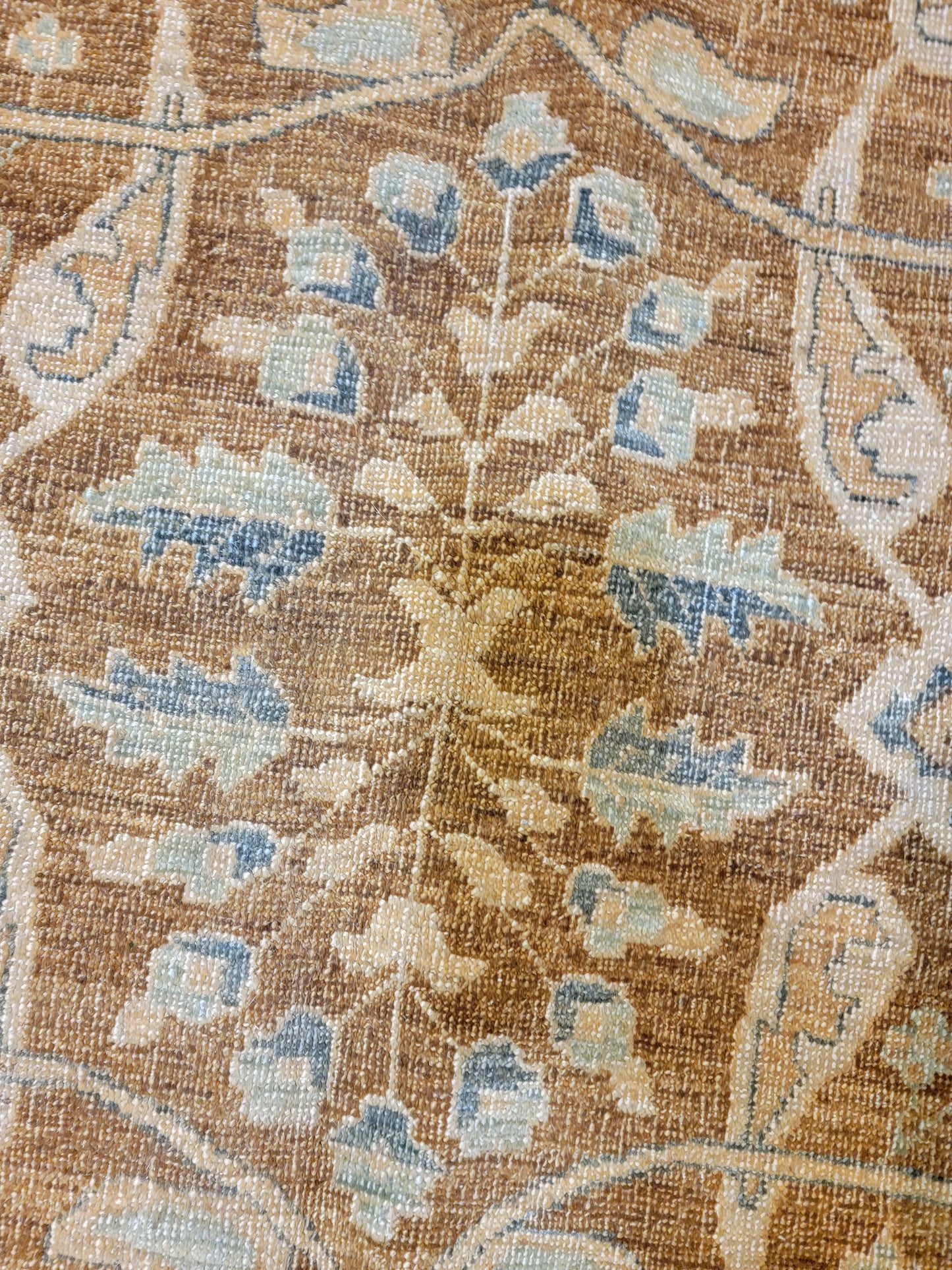 Antique Hand-Knotted Wool Area Rug Sultanabad Egyptian Oversized 16'4" x 20'2"