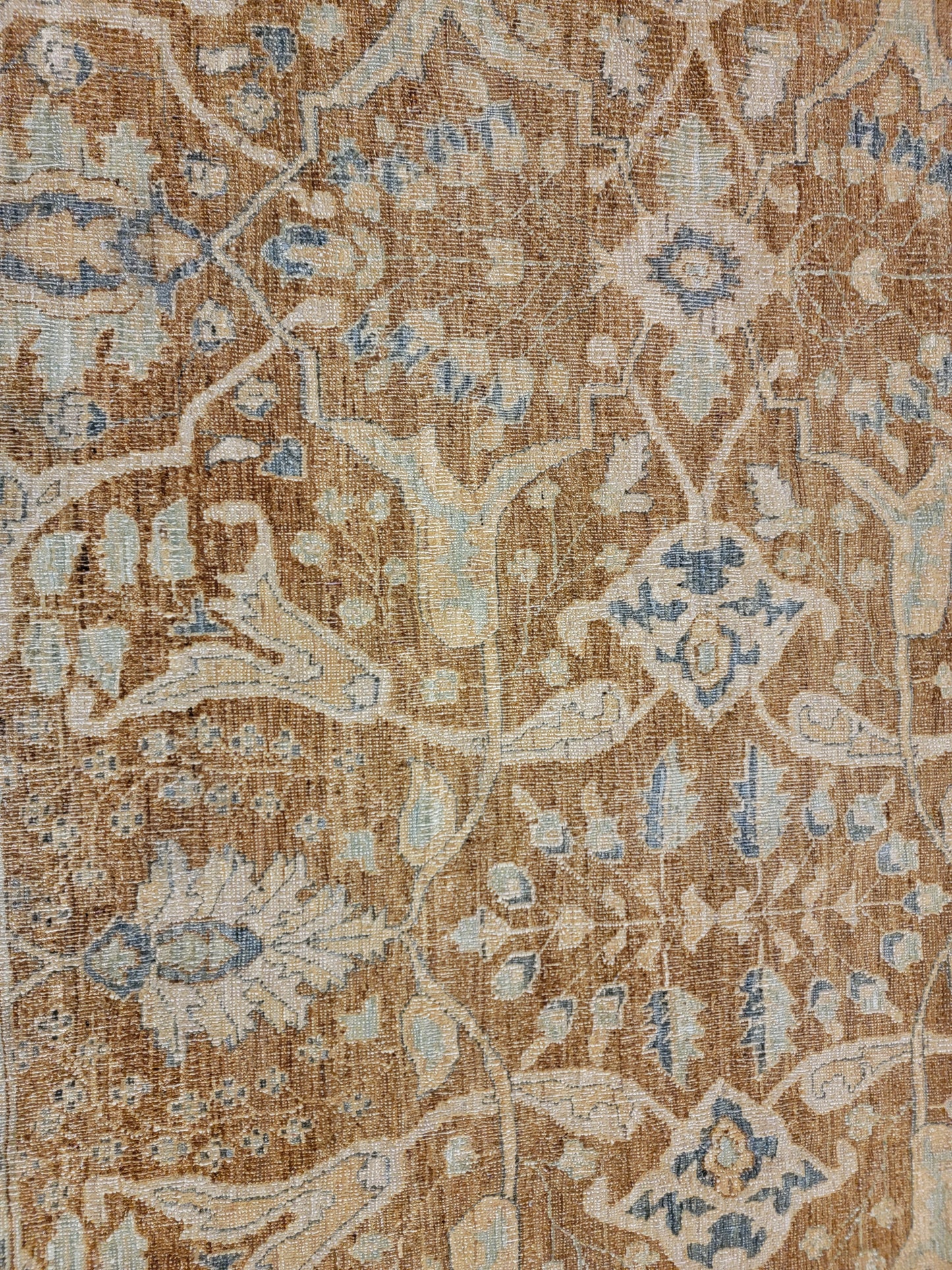 Antique Hand-Knotted Wool Area Rug Sultanabad Egyptian Oversized 16'4" x 20'2"