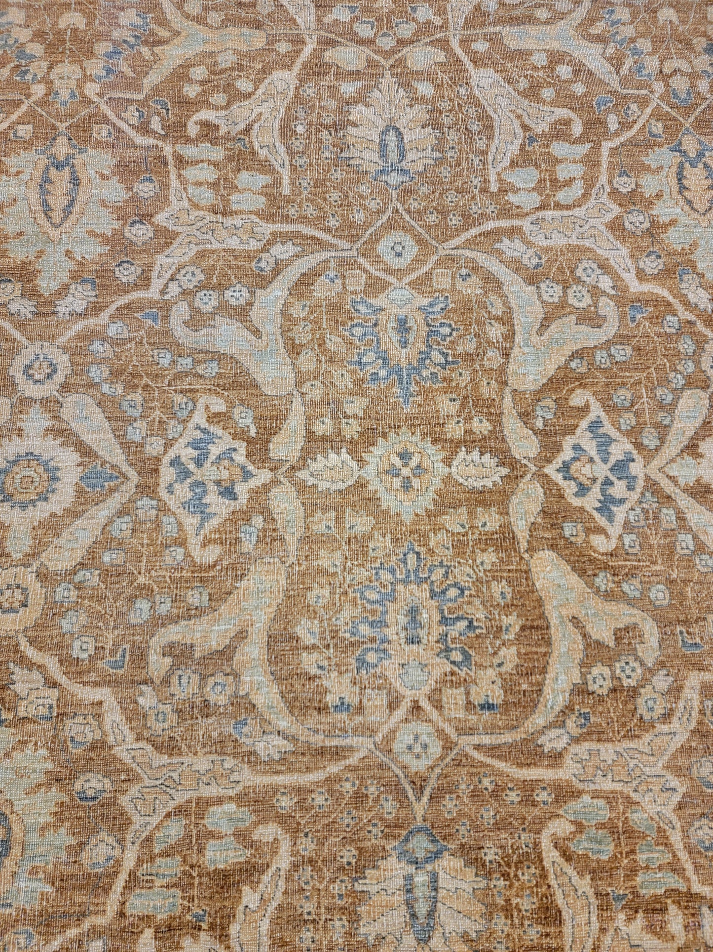 Antique Hand-Knotted Wool Area Rug Sultanabad Egyptian Oversized 16'4" x 20'2"