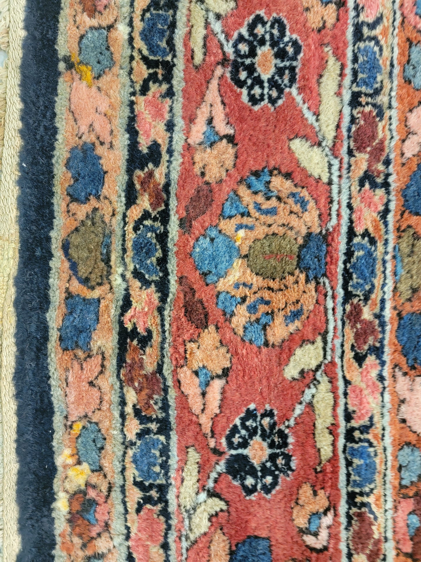 Antique Hand-Knotted Wool Area Rug Bijar 11'6" x 24'4"