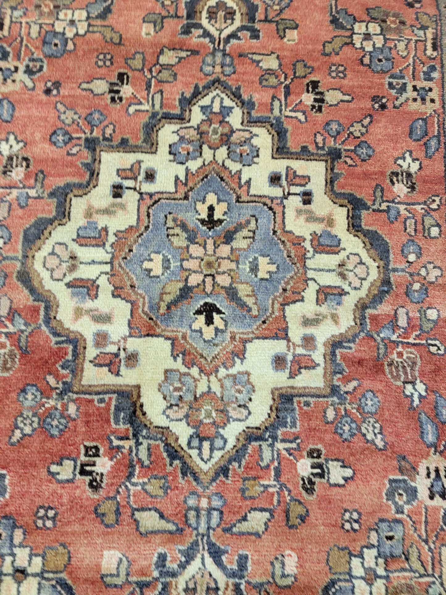 Antique Hand-Knotted Wool Runner Hamedan Rudbar 2'10" x 13'