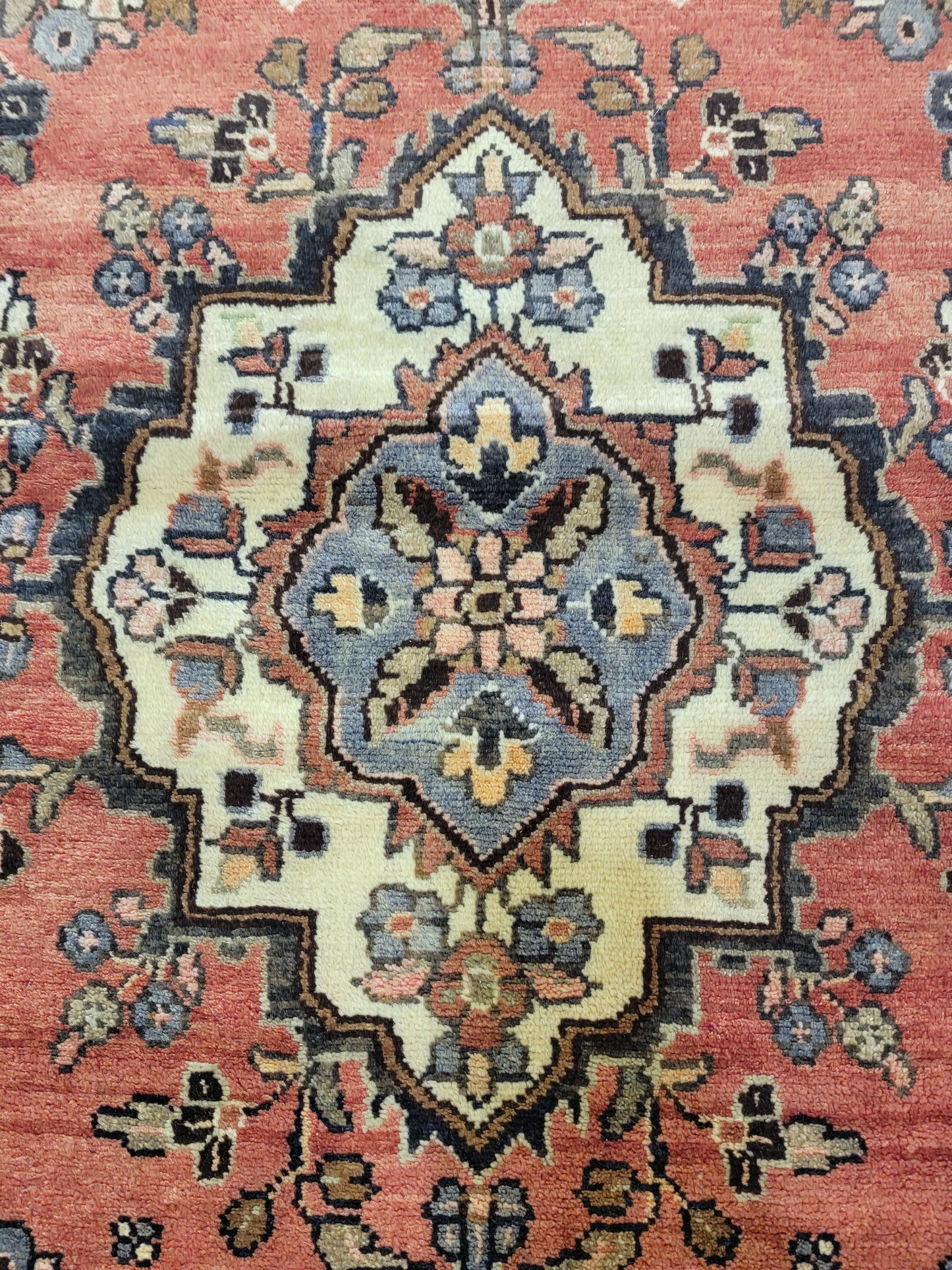 Antique Hand-Knotted Wool Runner Hamedan Rudbar 2'10" x 13'