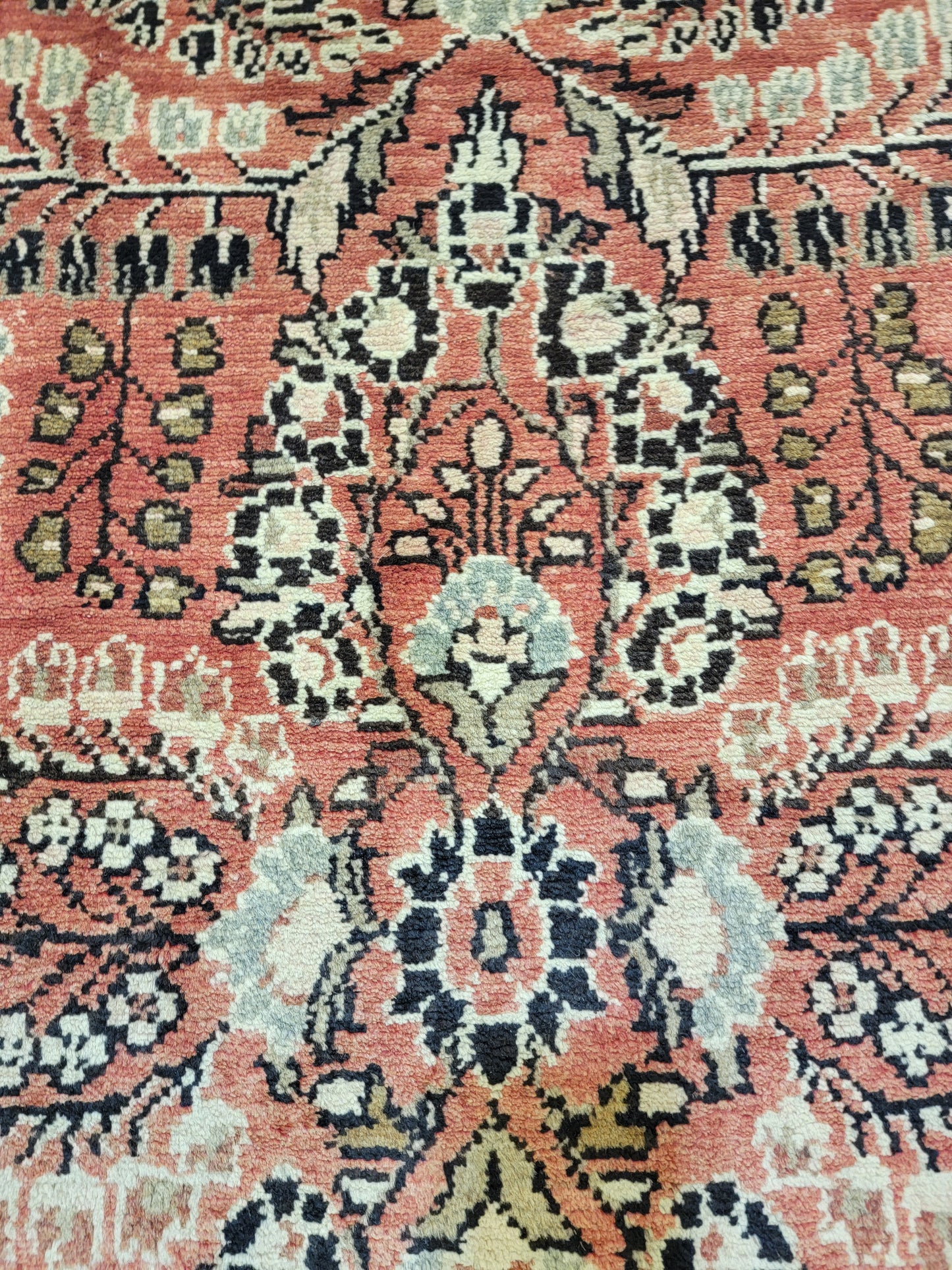 Antique Hand-Knotted Wool Runner Hamedan Rudbar 2'10" x 13'4"