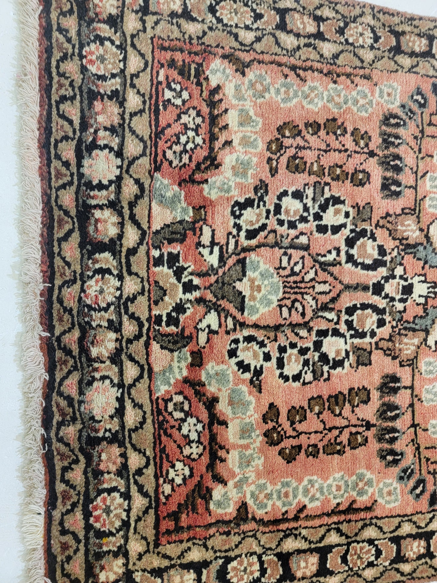Antique Hand-Knotted Wool Runner Hamedan Rudbar 2'10" x 13'4"