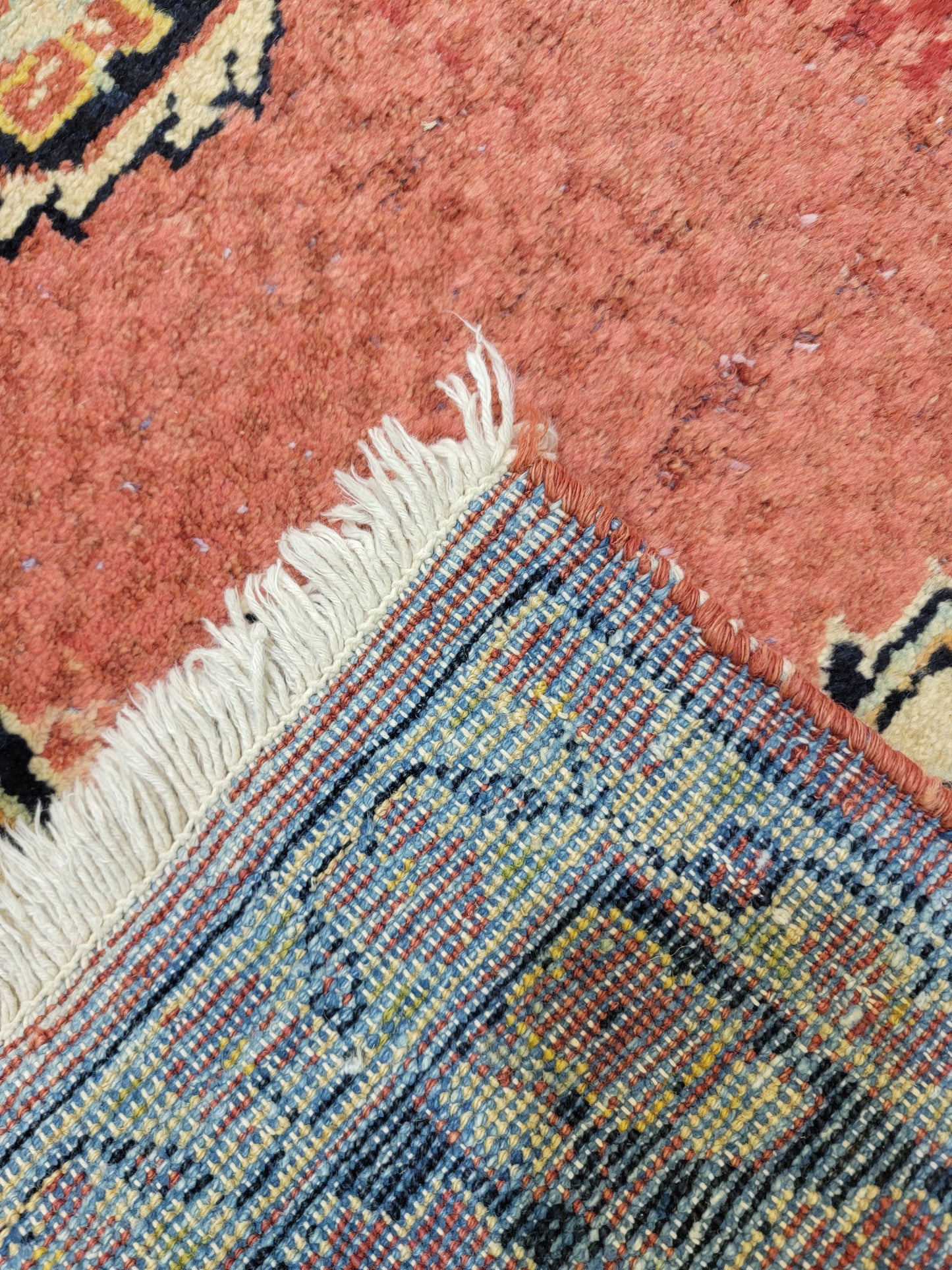 Antique Hand-Knotted Wool Area Rug Mahal 4'5" x 6'10"