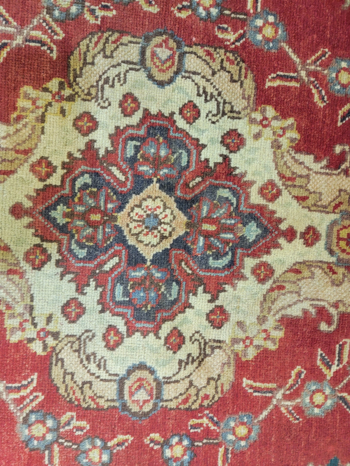 Antique Hand-Knotted Wool Area Rug Tabriz 4'5" x 6'