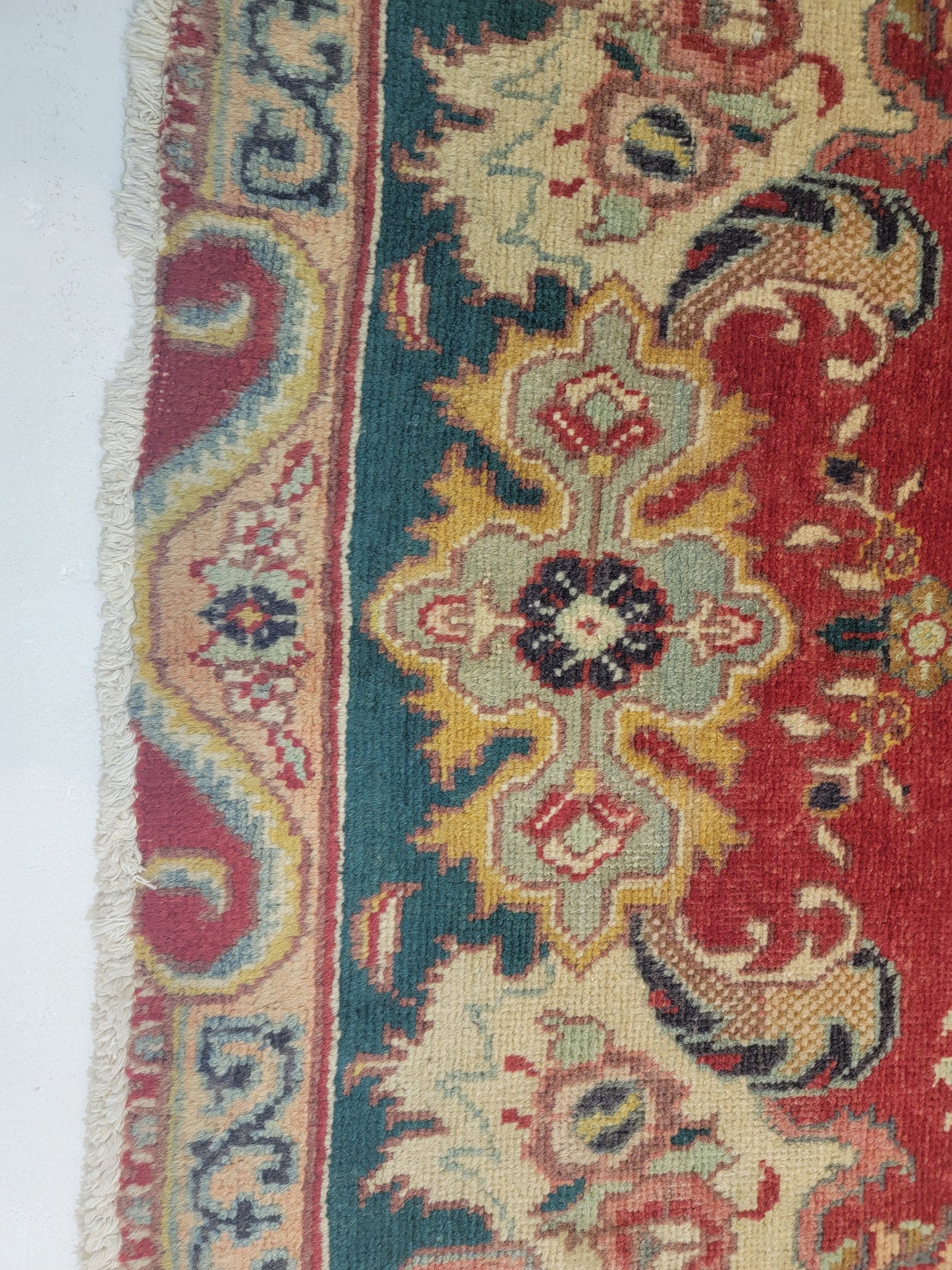 Antique Hand-Knotted Wool Area Rug Tabriz 4'5" x 6'