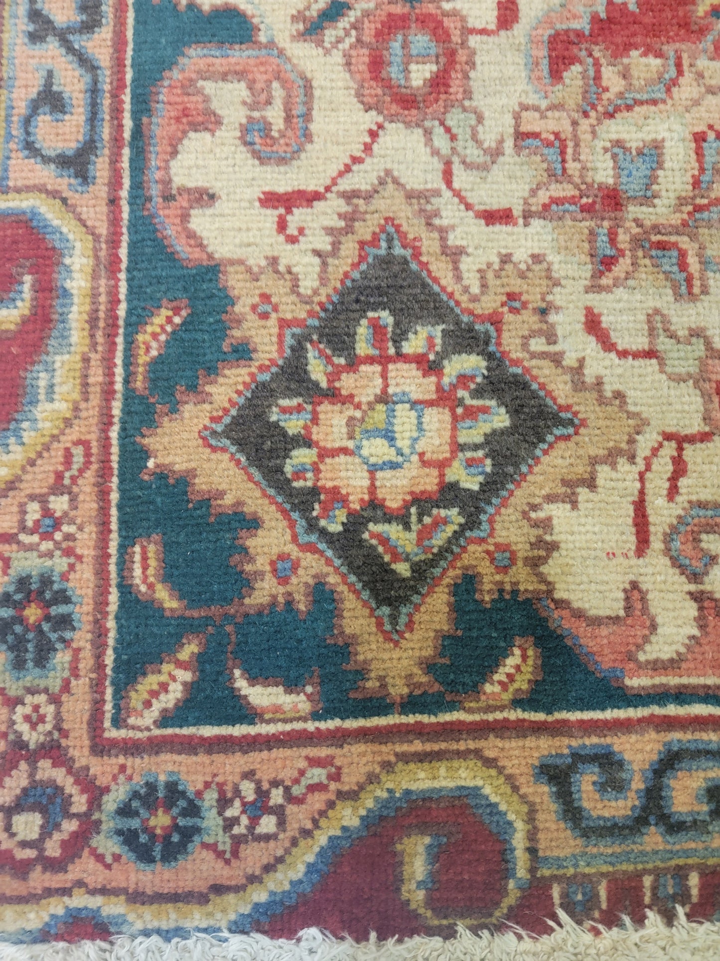 Antique Hand-Knotted Wool Area Rug Tabriz 4'5" x 6'