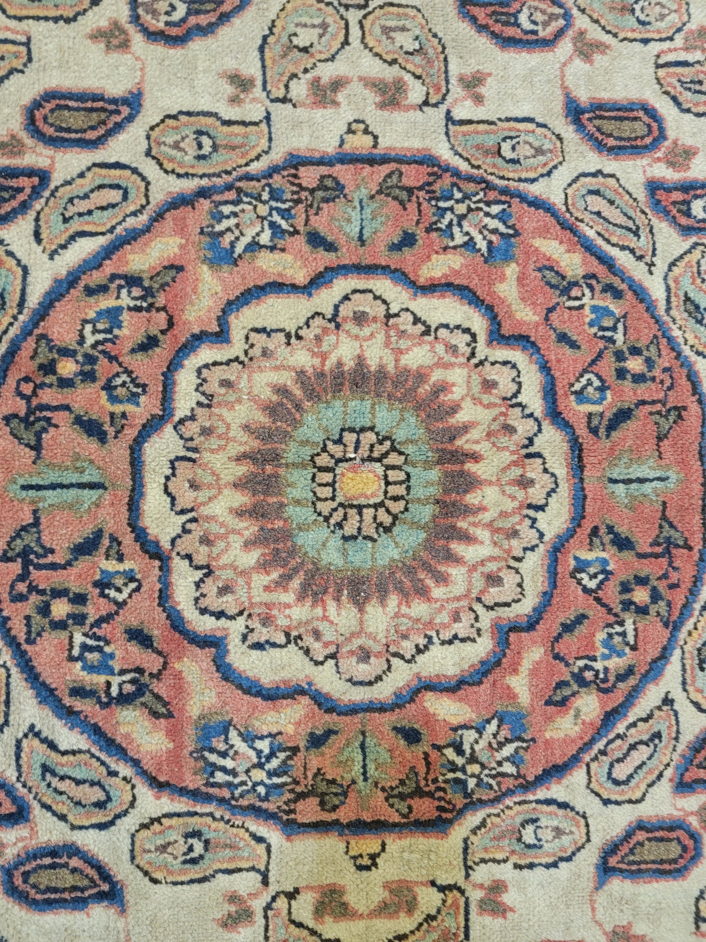 Antique Hand-Knotted Wool Area Rug Tabriz 4'2" x 6'5"