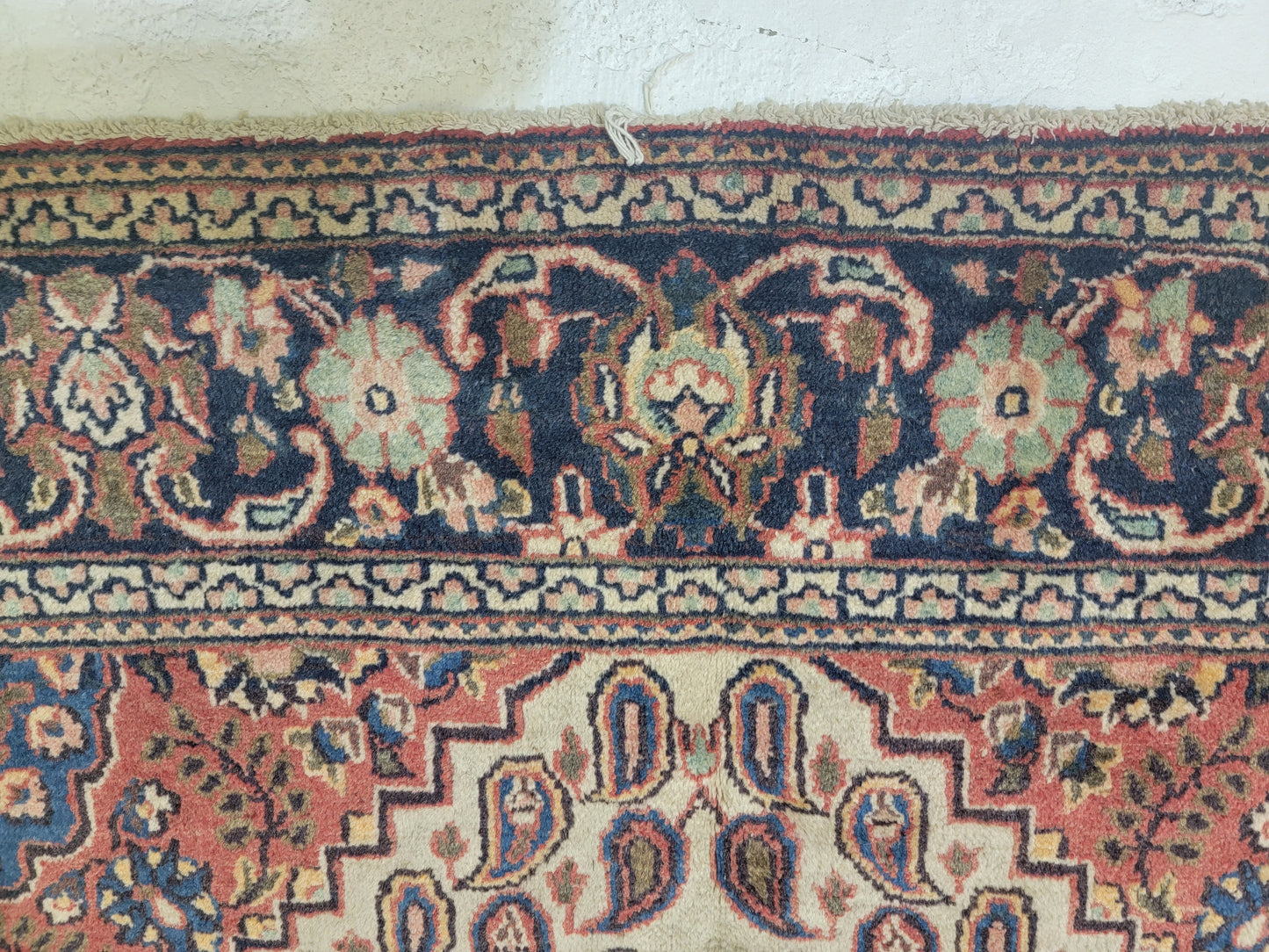 Antique Hand-Knotted Wool Area Rug Tabriz 4'2" x 6'5"