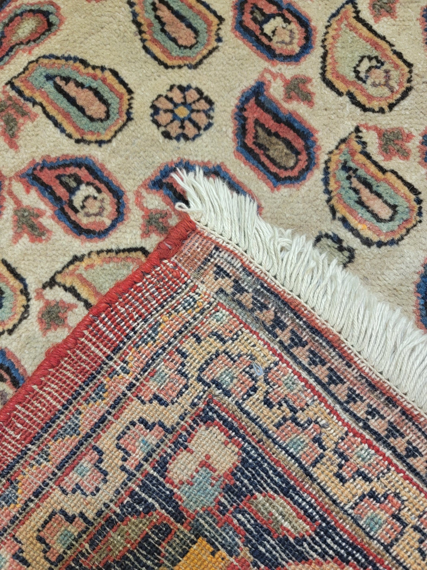 Antique Hand-Knotted Wool Area Rug Tabriz 4'2" x 6'5"