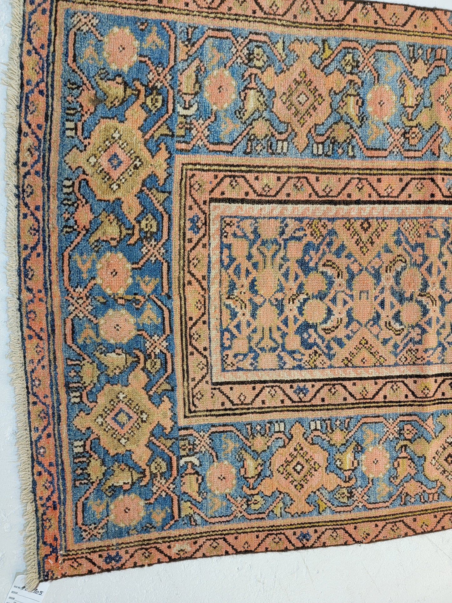 Antique Hand-Knotted Wool Runner Malayer 3'2" x 11'4"