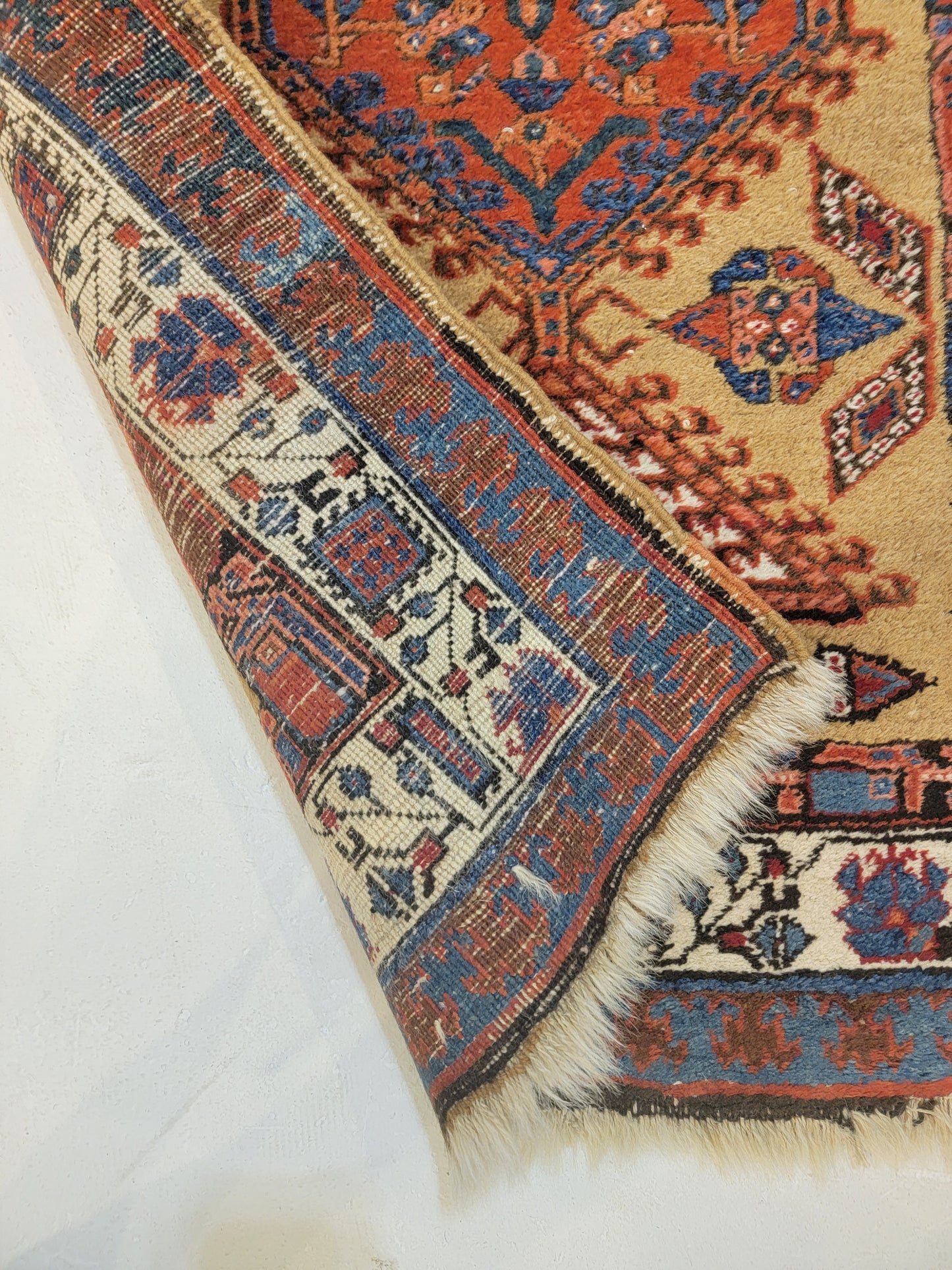 Antique Hand-Knotted Wool Runner Bakshaish Serapi 2'11" x 10'10"
