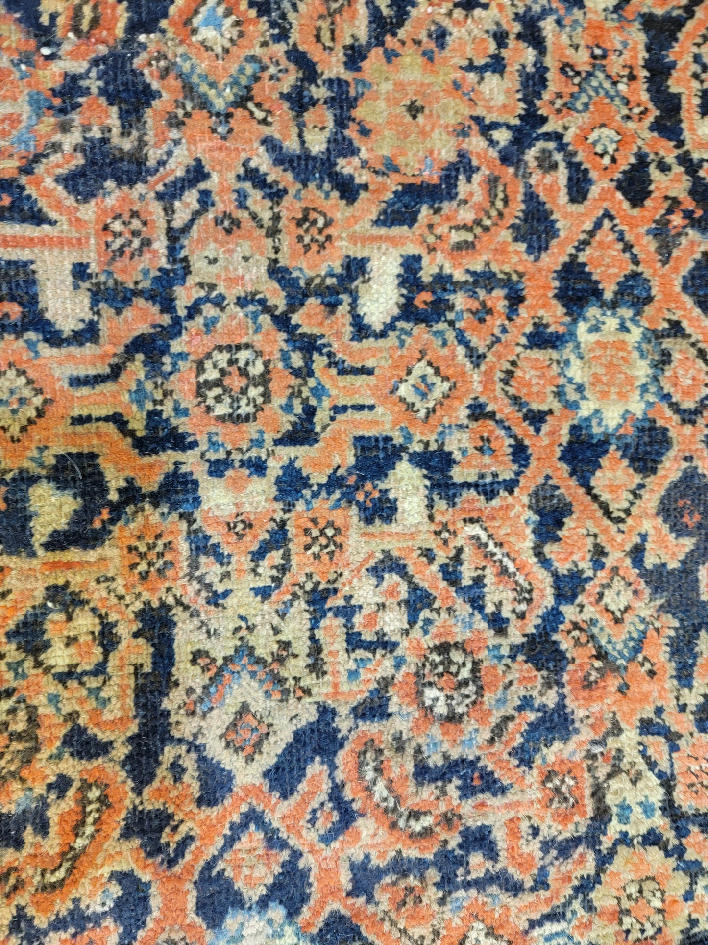 Antique Hand-Knotted Wool Area Rug Malayer Collectible 8'5" x 22'10"