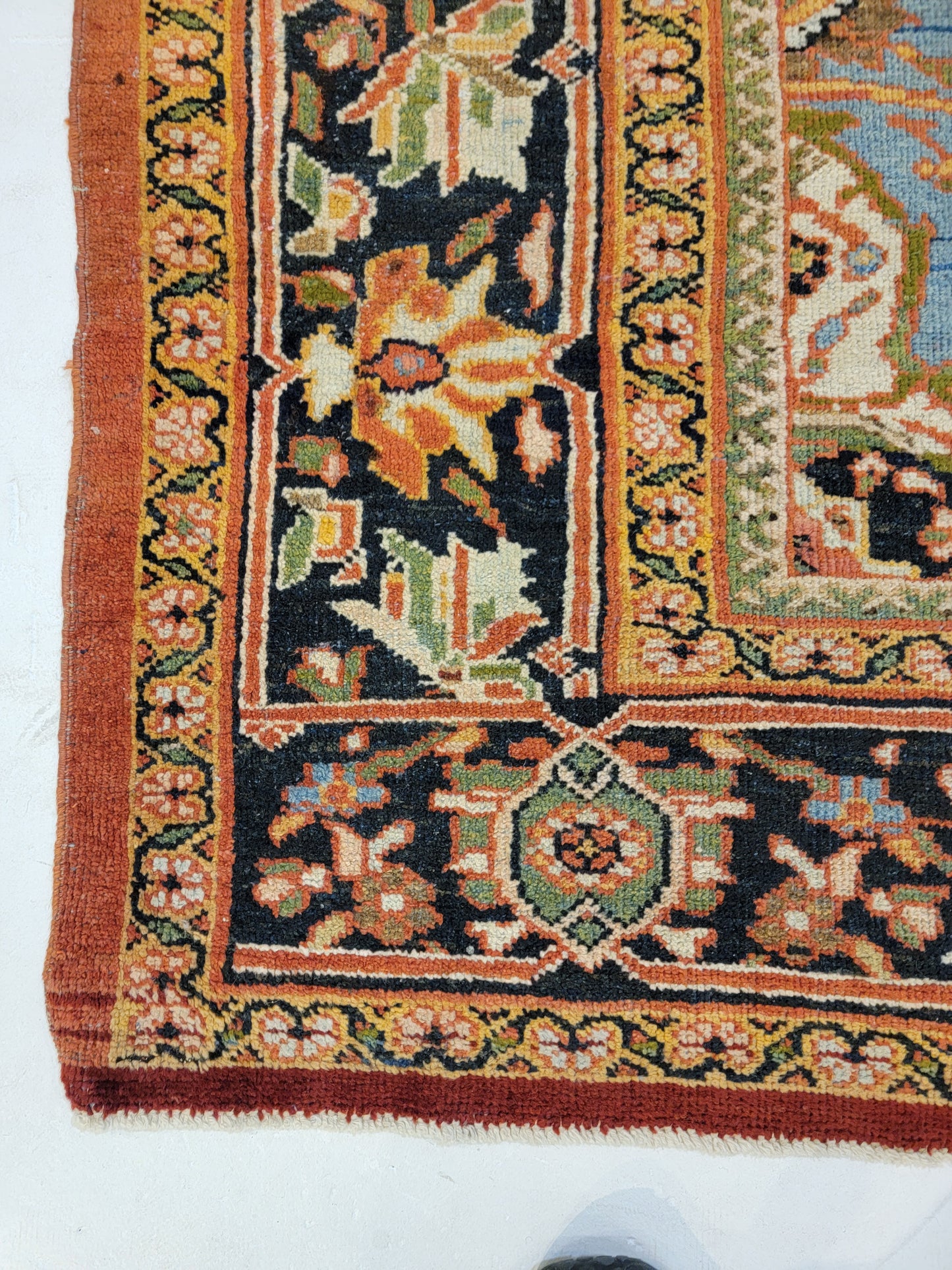 Hand-Knotted Wool Rug Mahal Ziglar 8'10" x 10'11"
