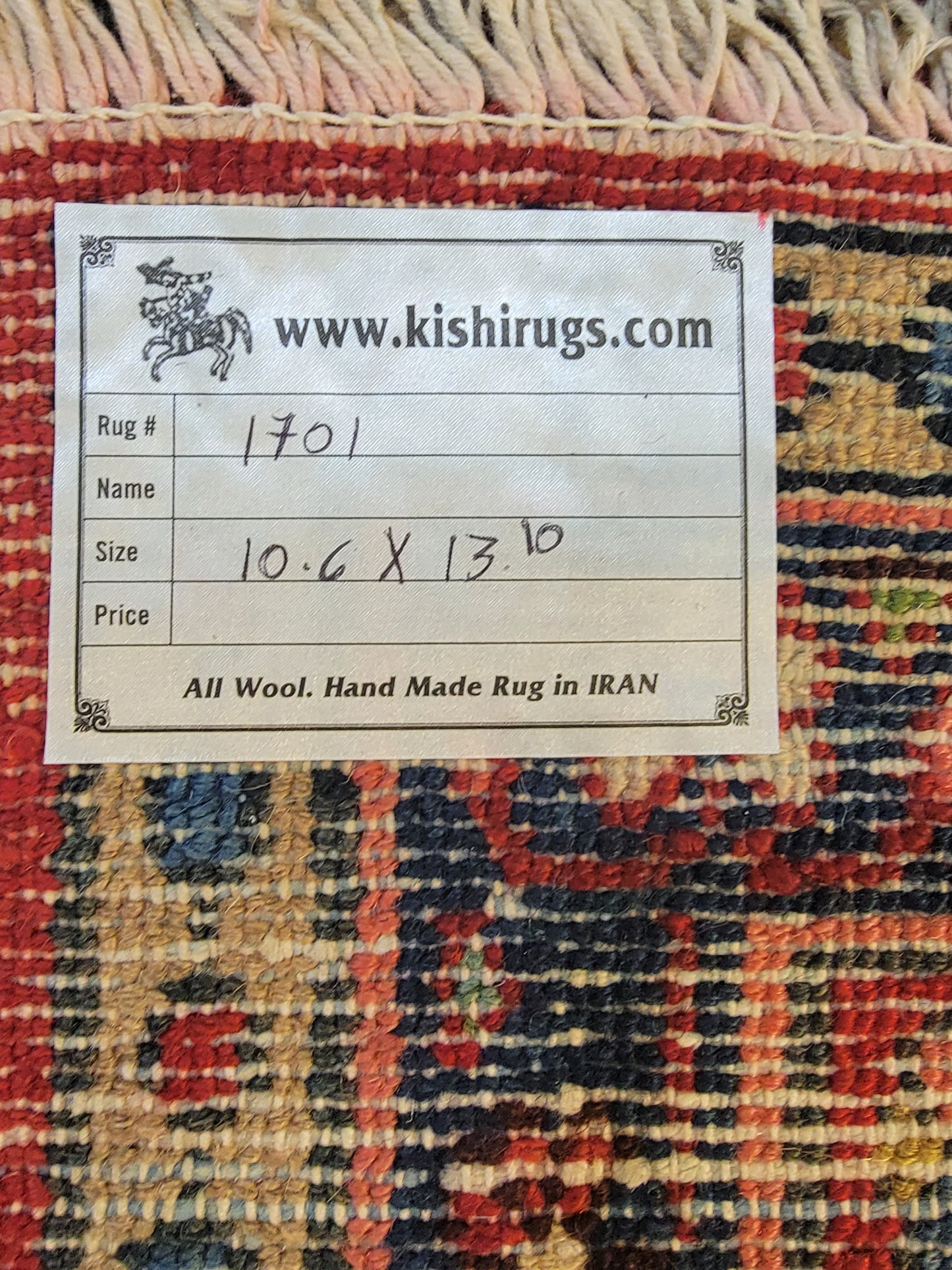 Antique Hand-Knotted Wool Rug Hamedan Bibikabad 10'6" x 13'10"