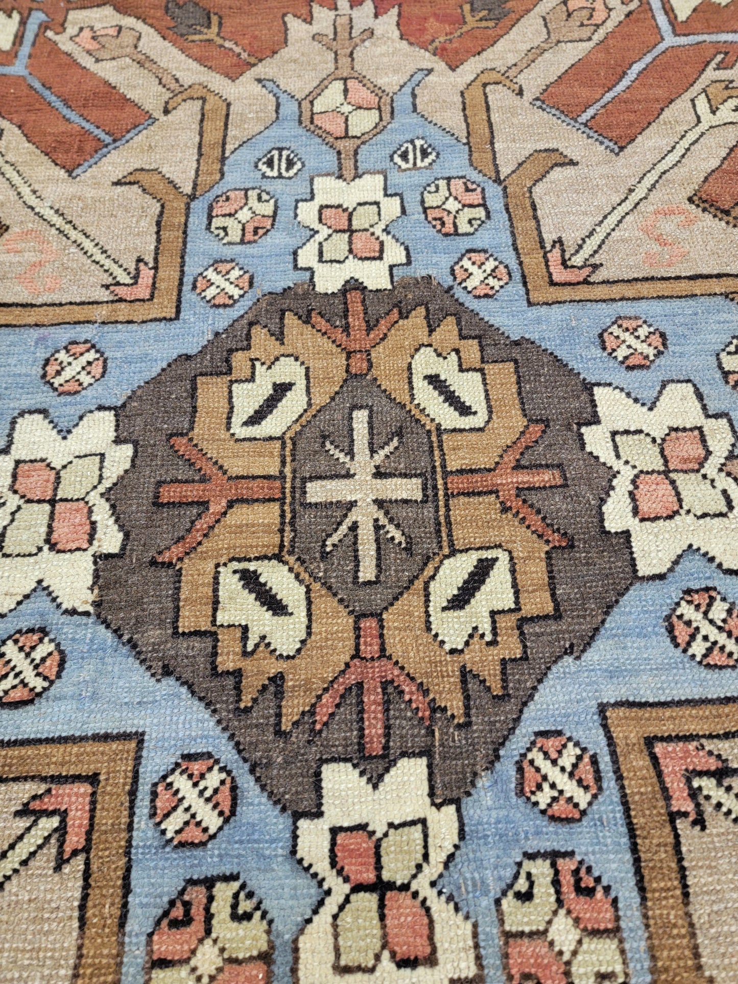 Hand-Knotted Wool Area Rug Turkish Oushak 6'11" x 9'11"