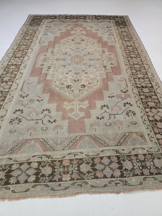 Hand-Knotted Wool Area Rug Turkish Oushak 7'6" x 12'7"