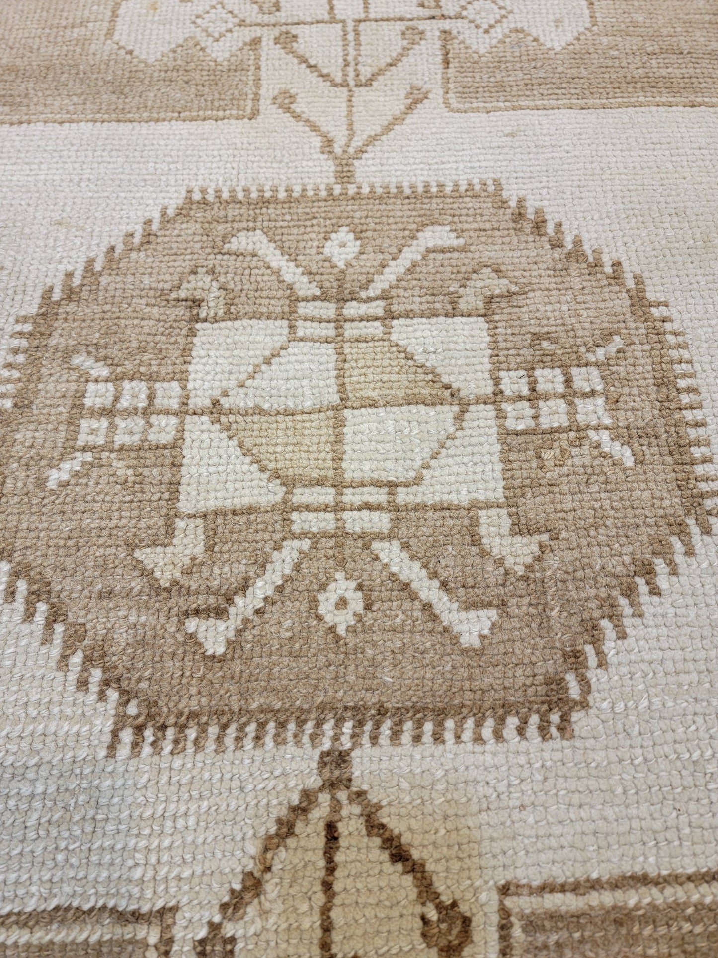 Hand-Knotted Wool Area Rug Turkish Oushak 10'7" x 12'10"