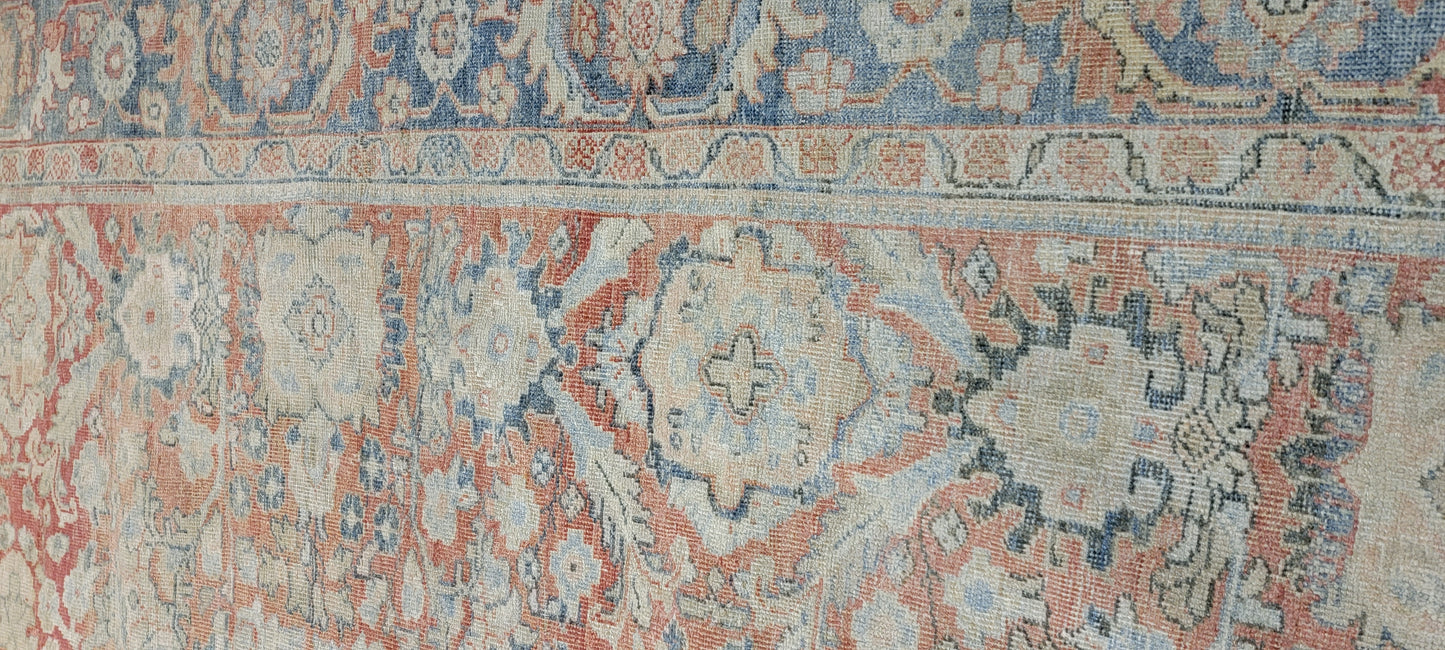 Hand-Knotted Wool Rug Turkish Oushak 6'6" x 10'3"