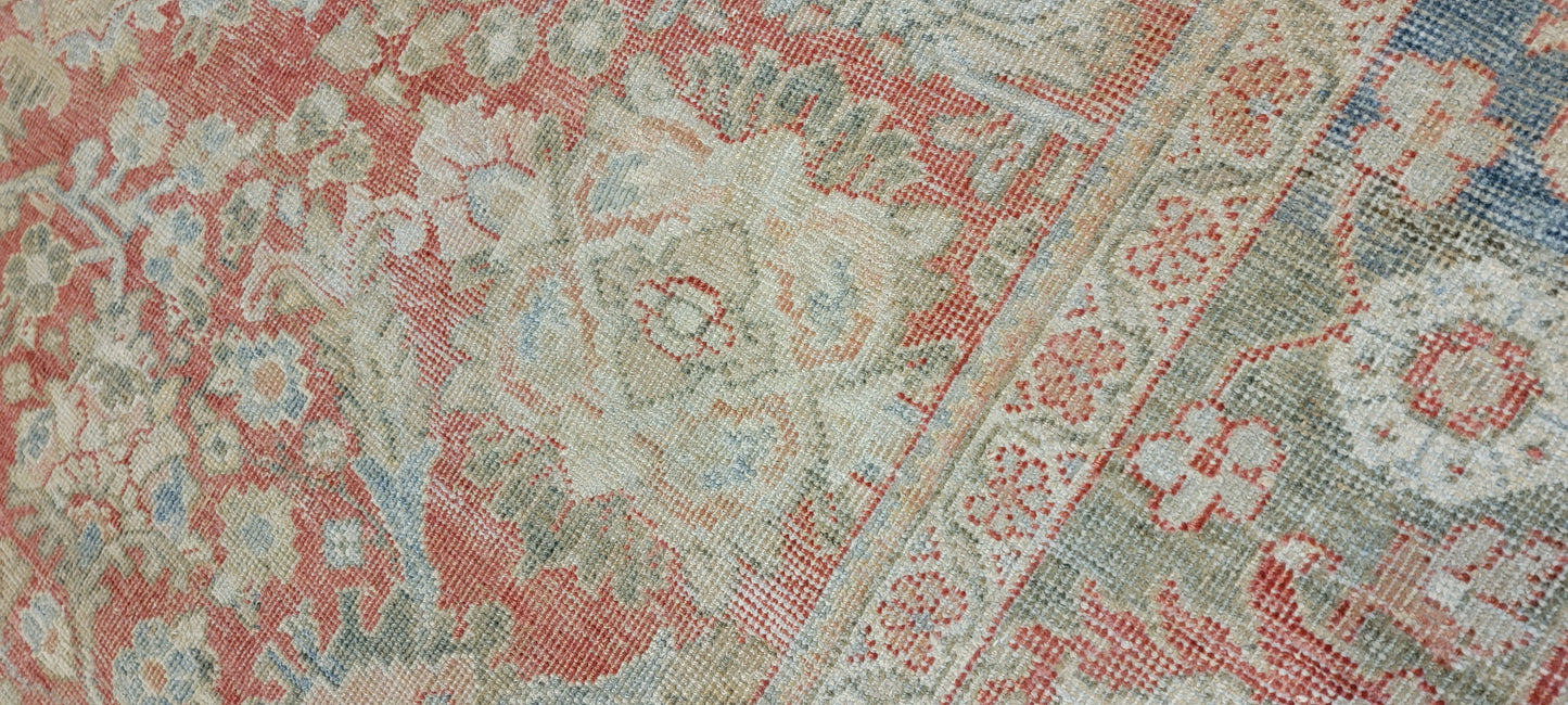 Hand-Knotted Wool Rug Turkish Oushak 6'6" x 10'3"