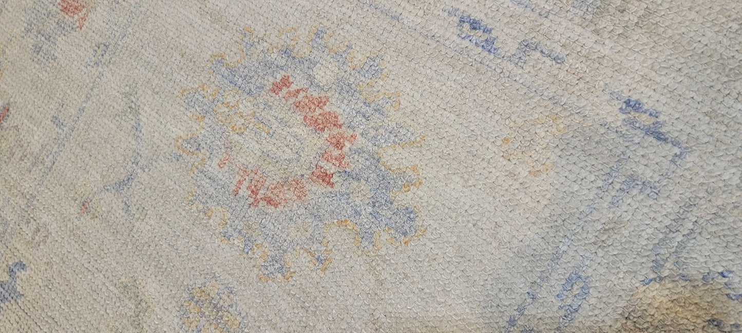 Hand-Knotted Wool Rug Turkish Oushak 3'3" x 5'