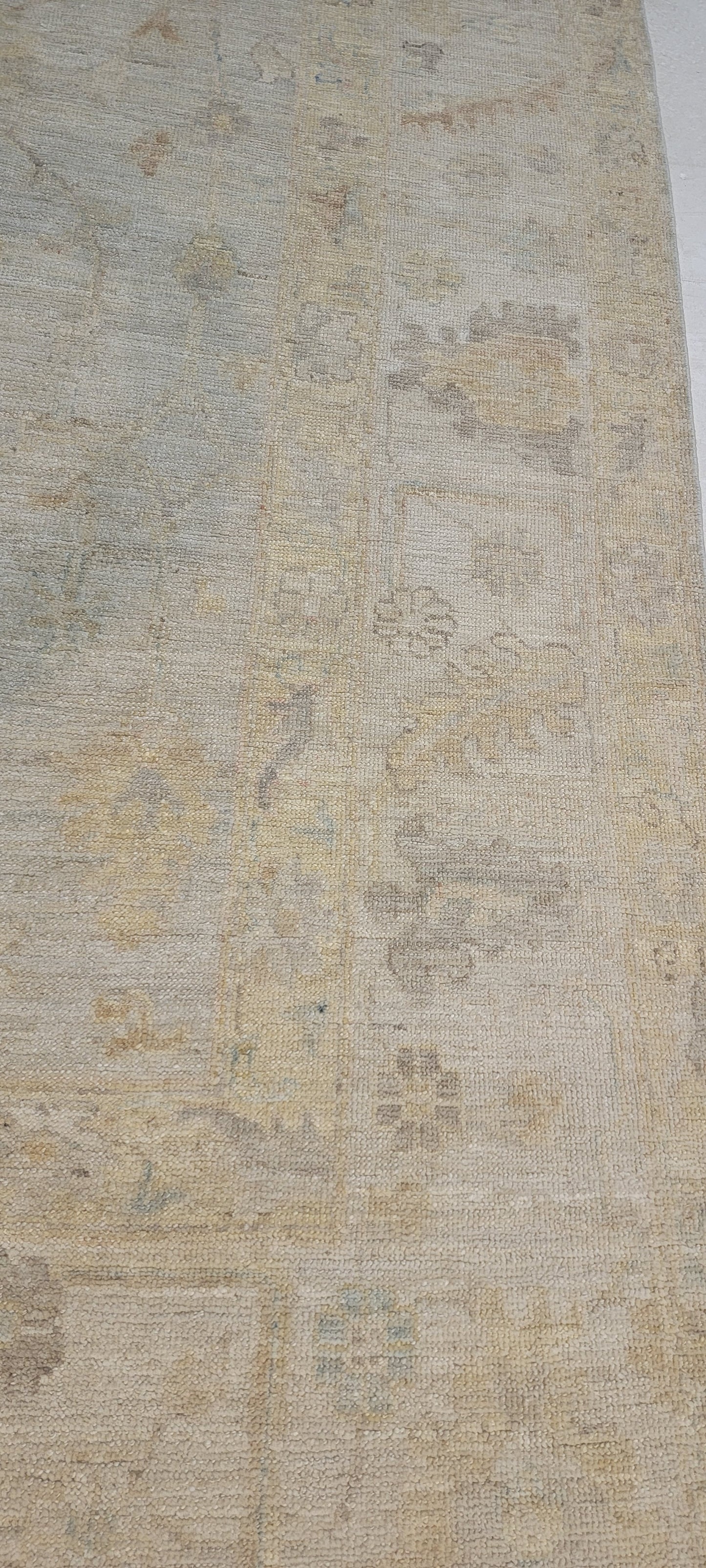 Hand-Knotted Wool Rug Turkish Oushak 8' x 10'6"