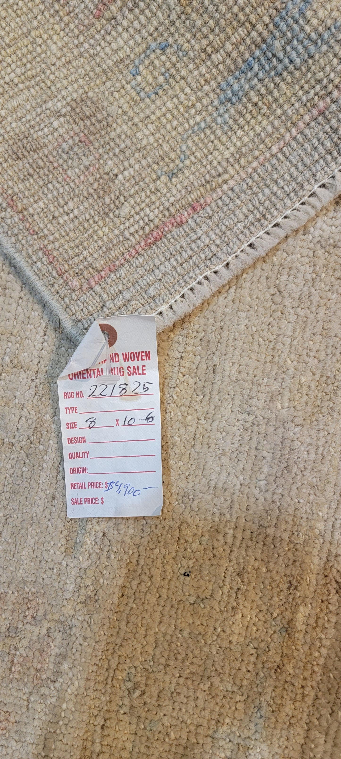 Hand-Knotted Wool Rug Turkish Oushak 8' x 10'6"