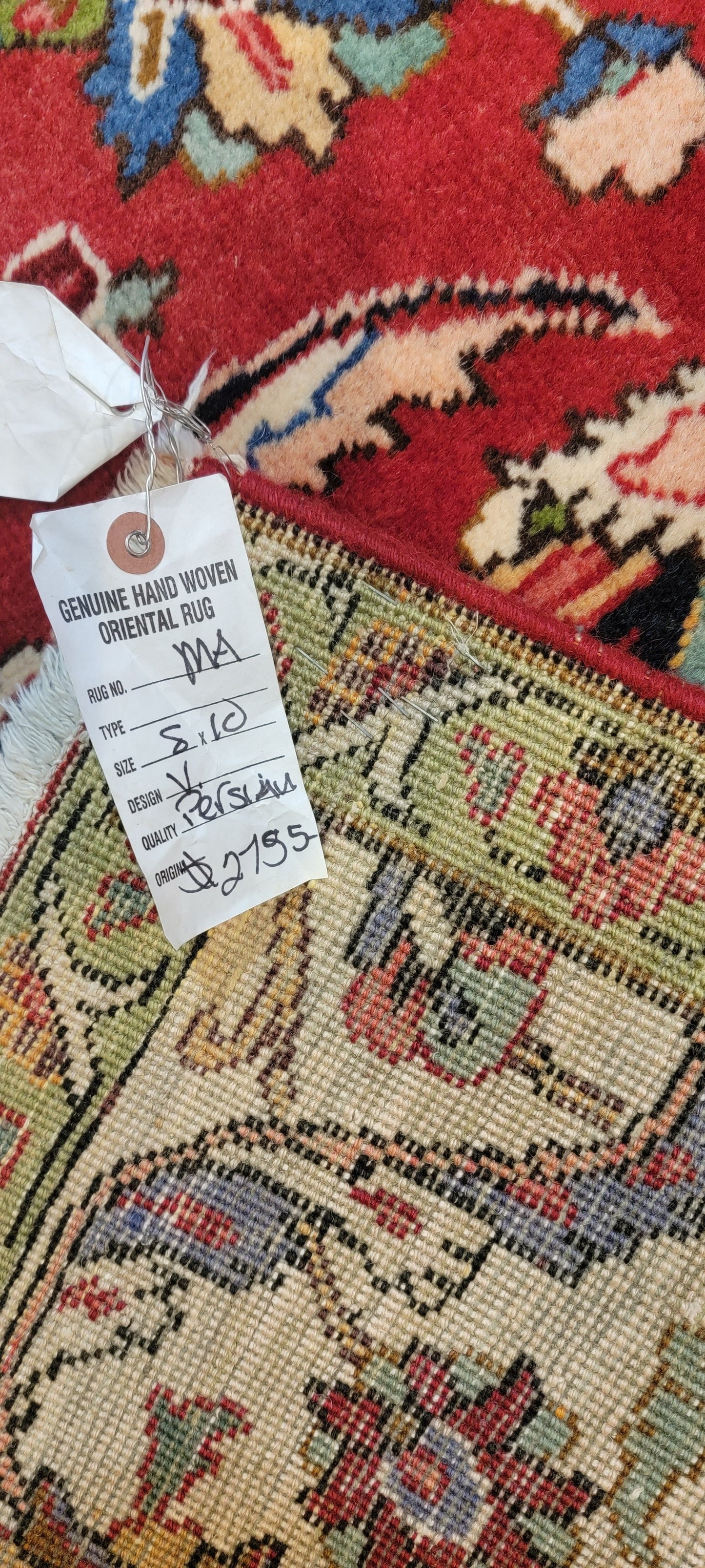 Hand-Knotted Wool Rug Tabriz 8' x 10'