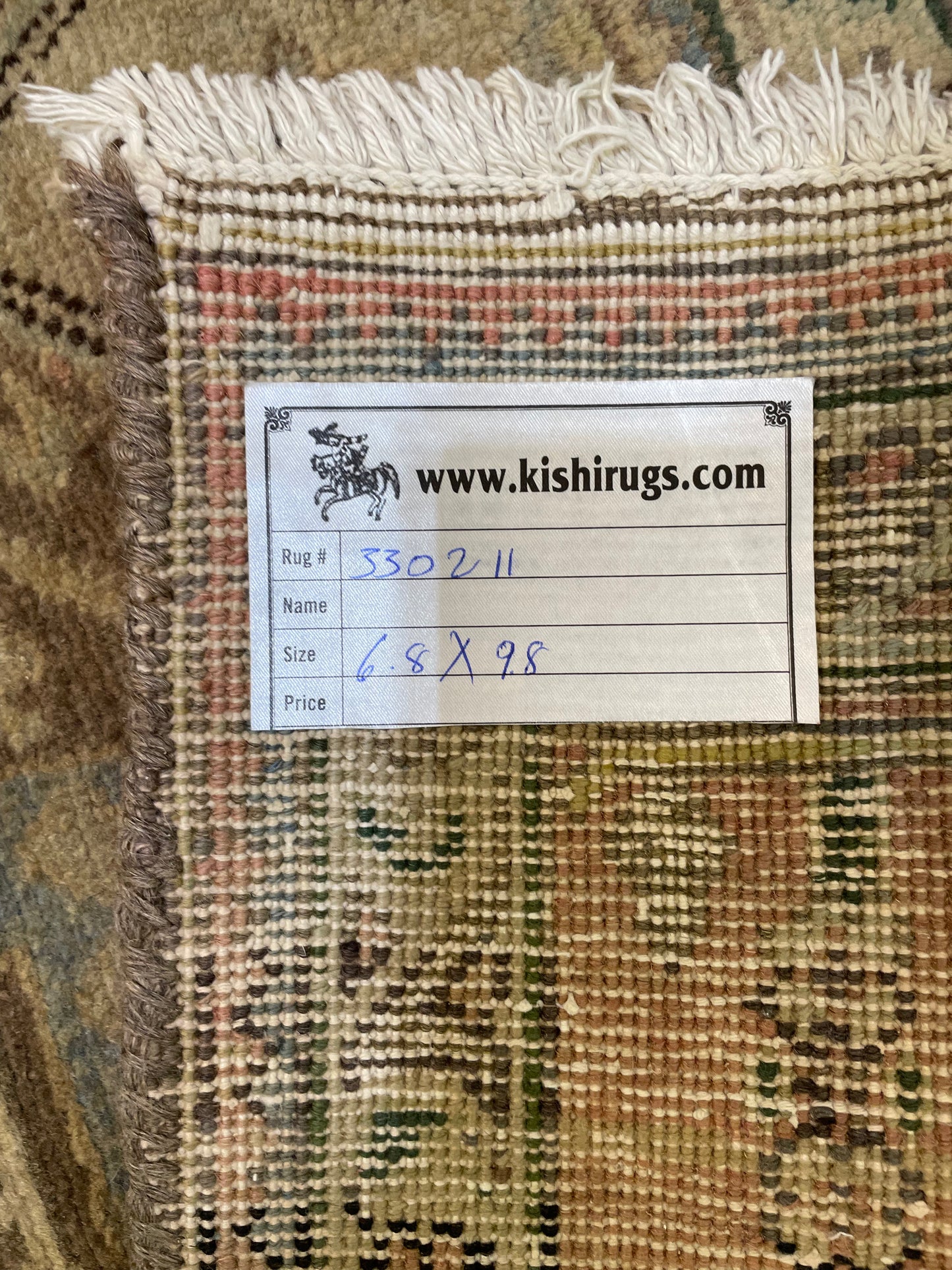 Hand-Knotted Wool Rug Tabriz 6'8" x 9'8"