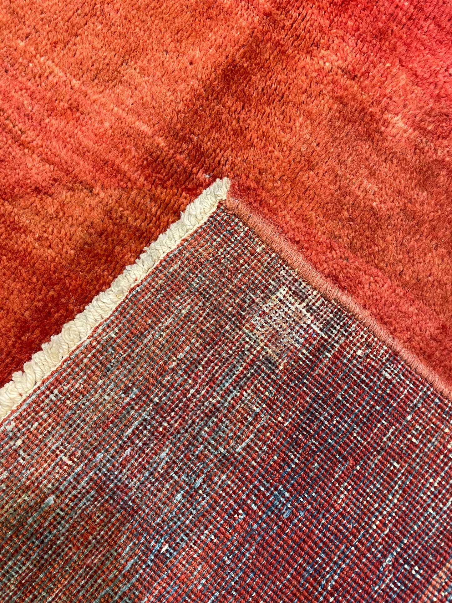 Hand-Knotted Wool Rug Mahal Art Deco 7'1" x 10'2"
