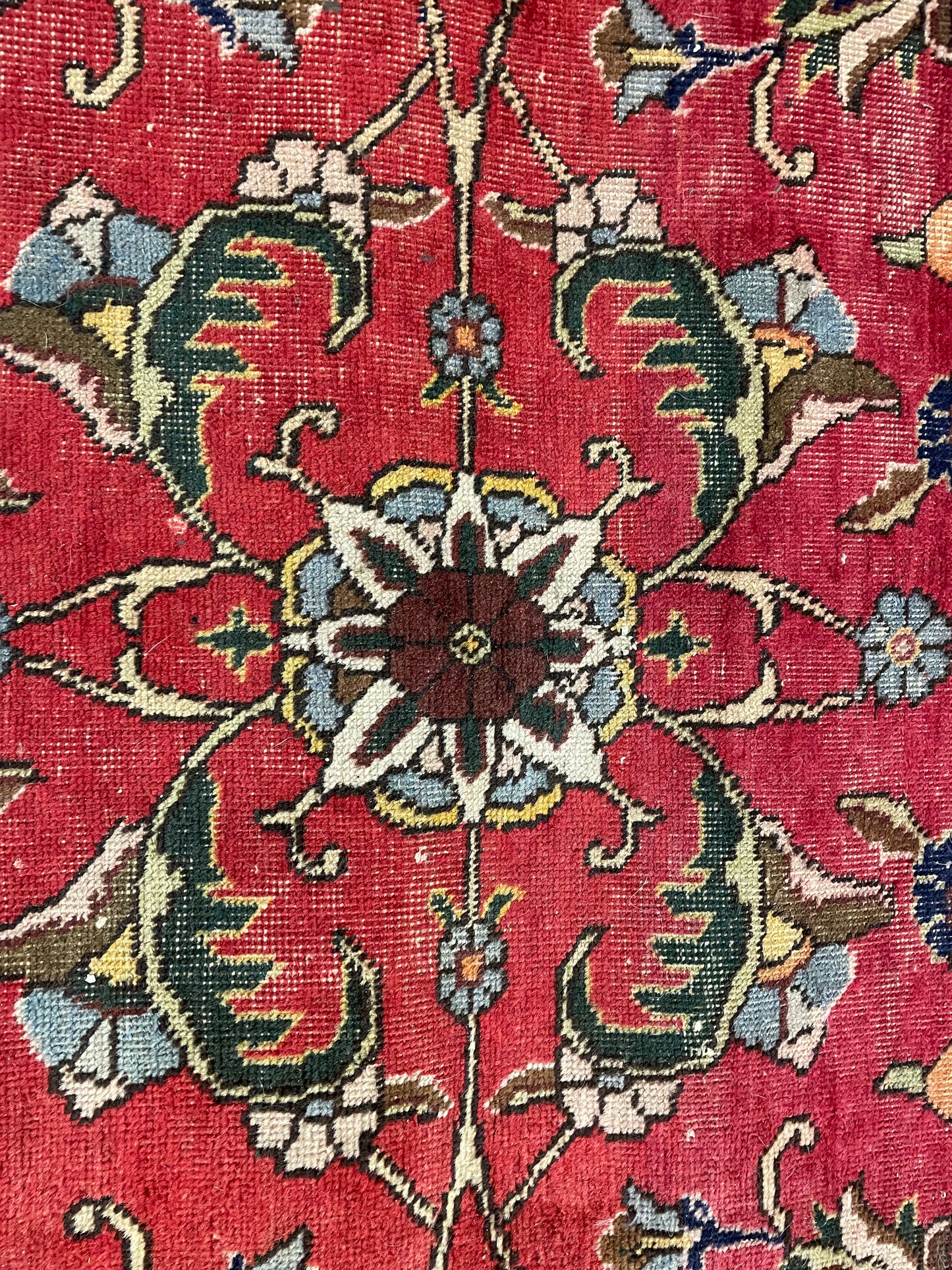Hand-Knotted Wool Rug Tabriz 10'4" x 13'7"