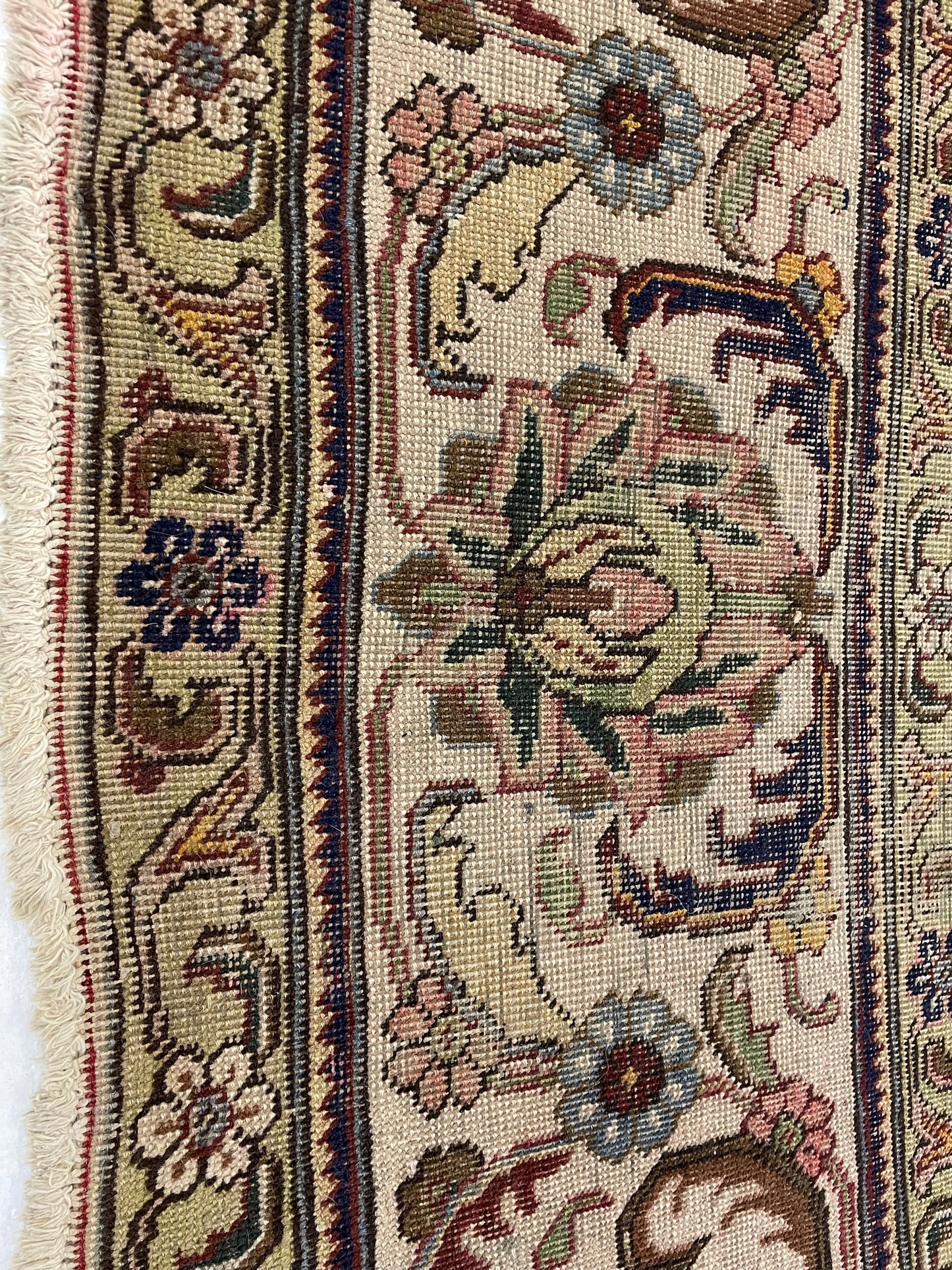 Hand-Knotted Wool Rug Tabriz 10'4" x 13'7"