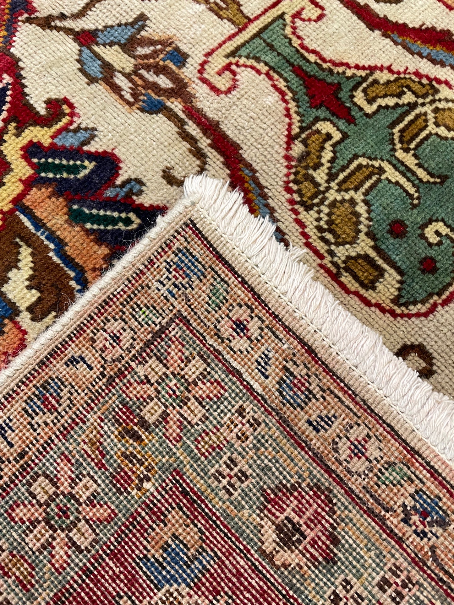 Hand-Knotted Wool Rug Tabriz 9'9" x 15'9"