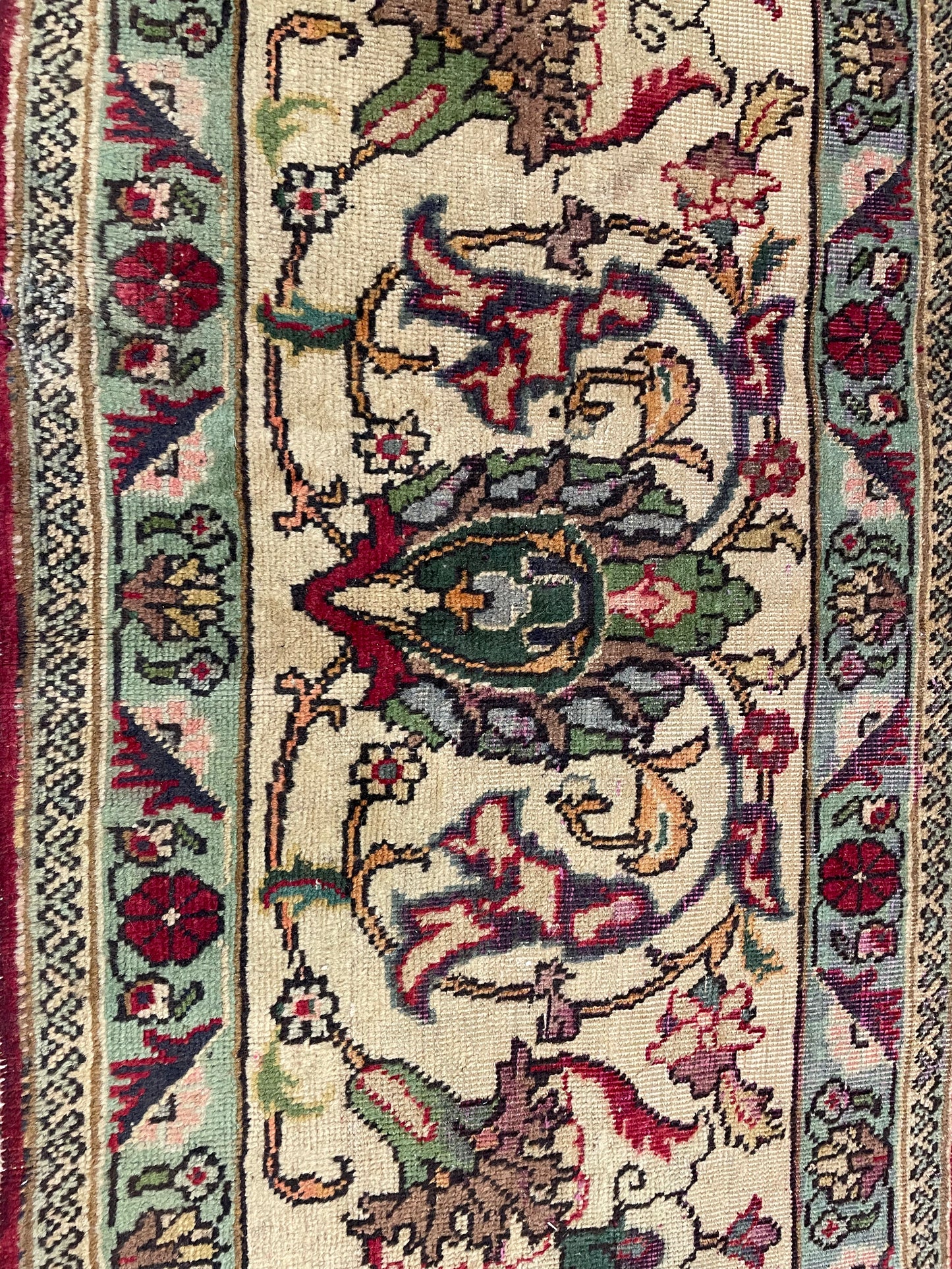 Hand-Knotted Wool Rug Tabriz 11'6" x 14'1"