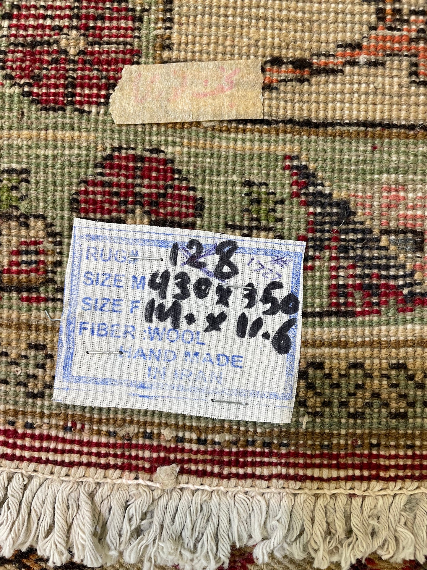 Hand-Knotted Wool Rug Tabriz 11'6" x 14'1"