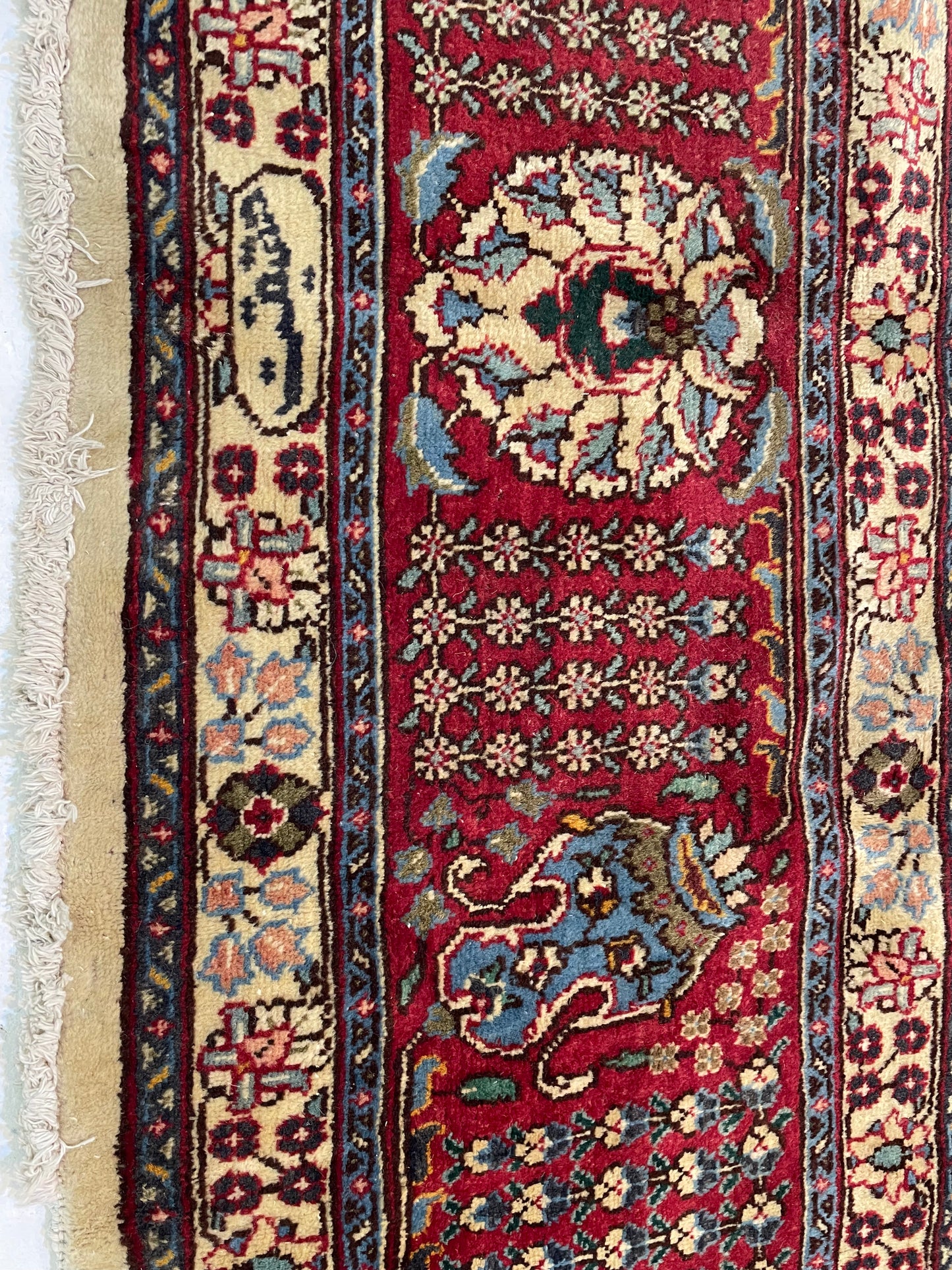 Hand-Knotted Wool Rug Tabriz 11'6" x 16'3"