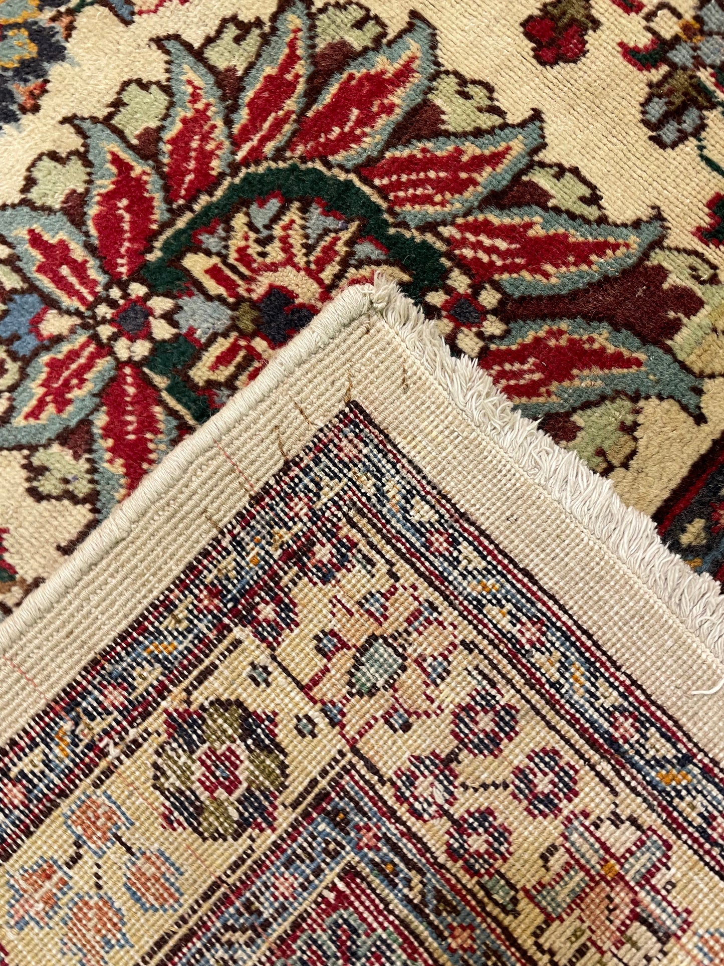 Hand-Knotted Wool Rug Tabriz 11'6" x 16'3"