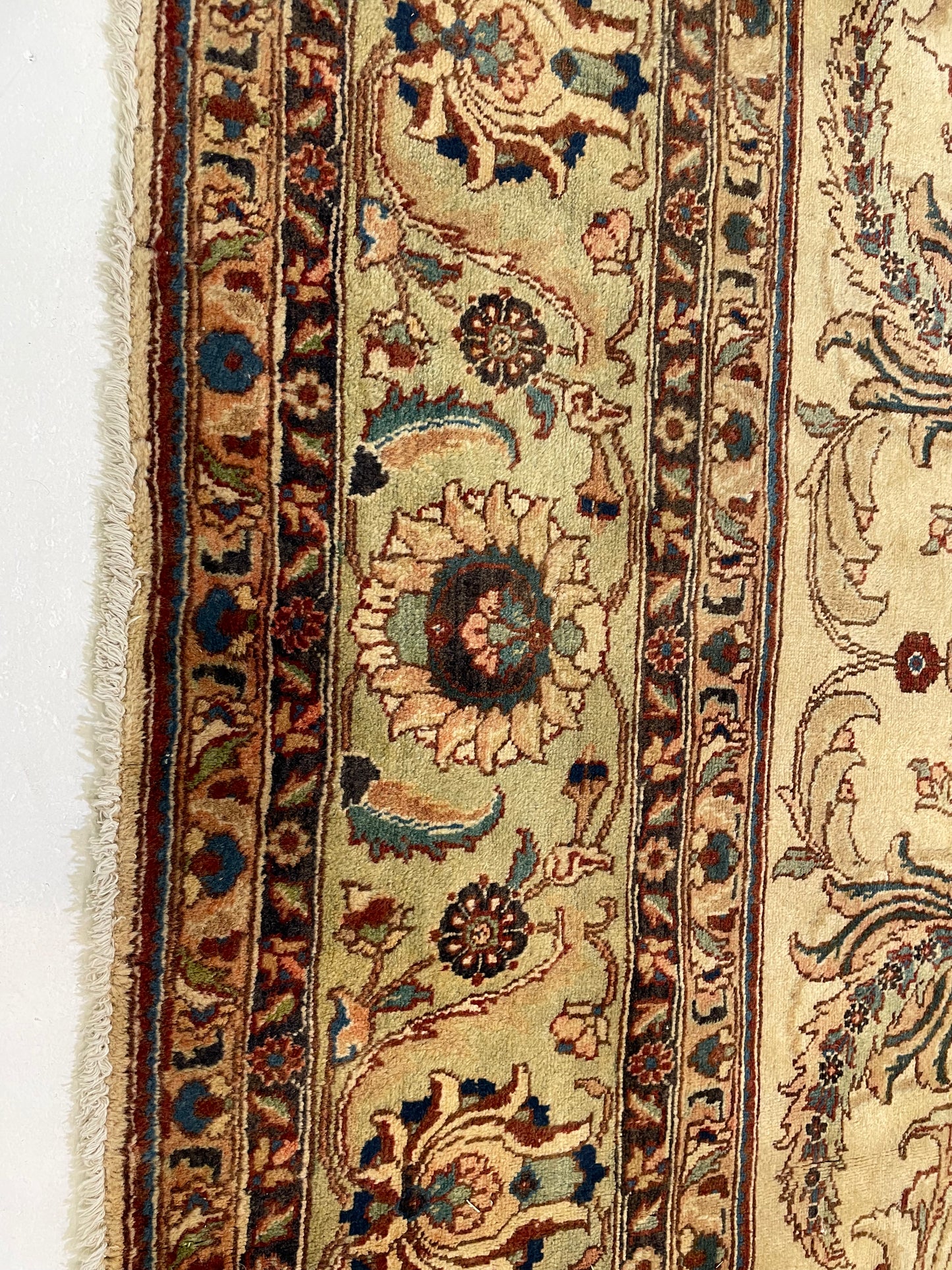 Hand-Knotted Wool Rug Tabriz 9'7" x 12'10"