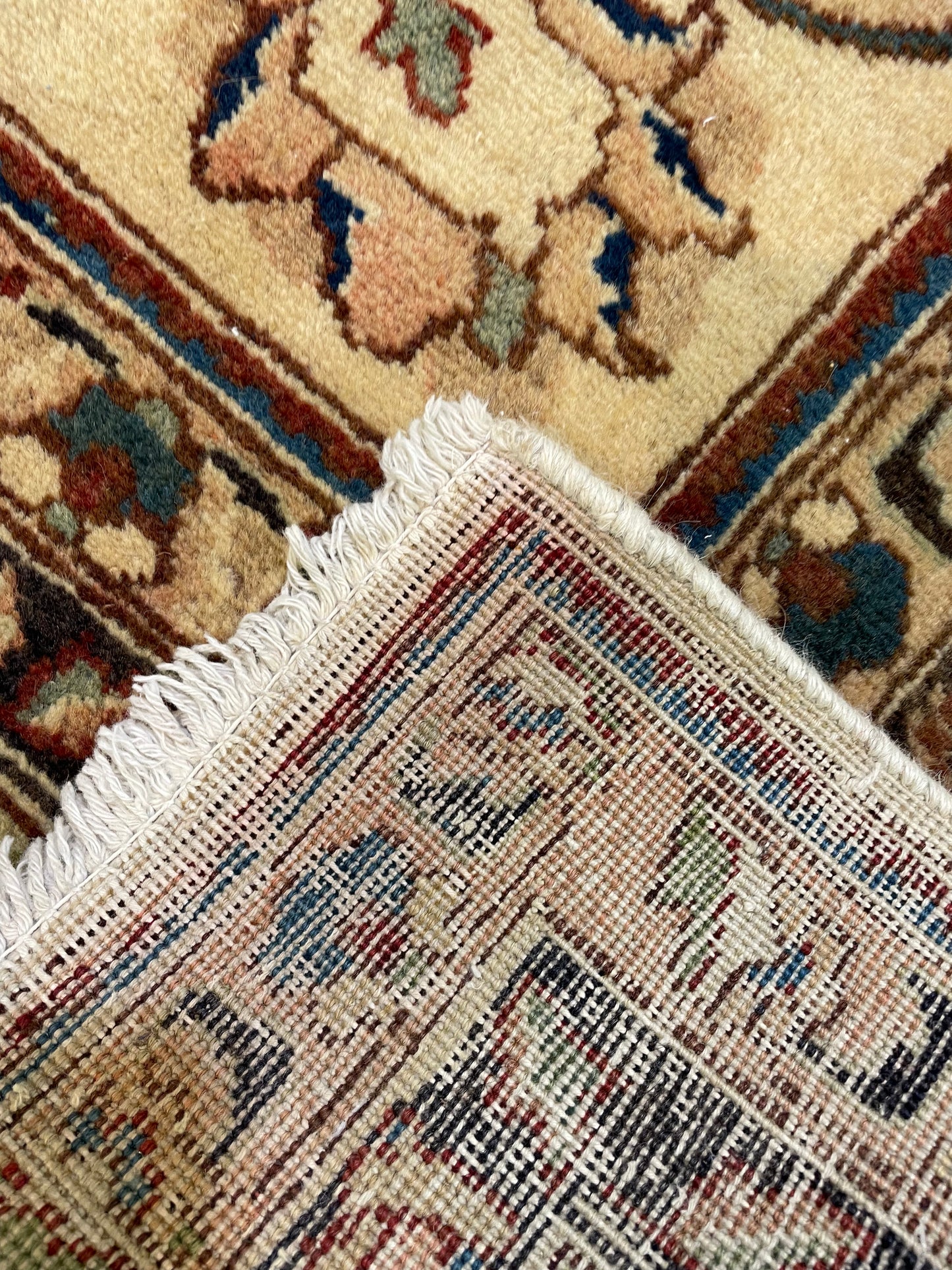 Hand-Knotted Wool Rug Tabriz 9'7" x 12'10"
