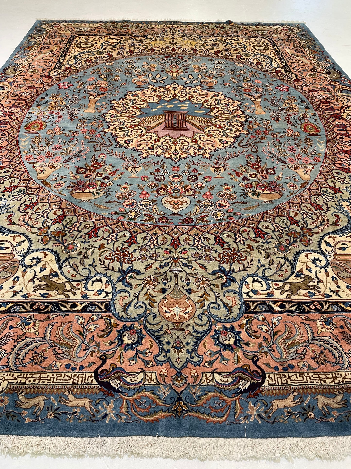 Hand-Knotted Wool Rug Kashmar 9'7" x 13'1"