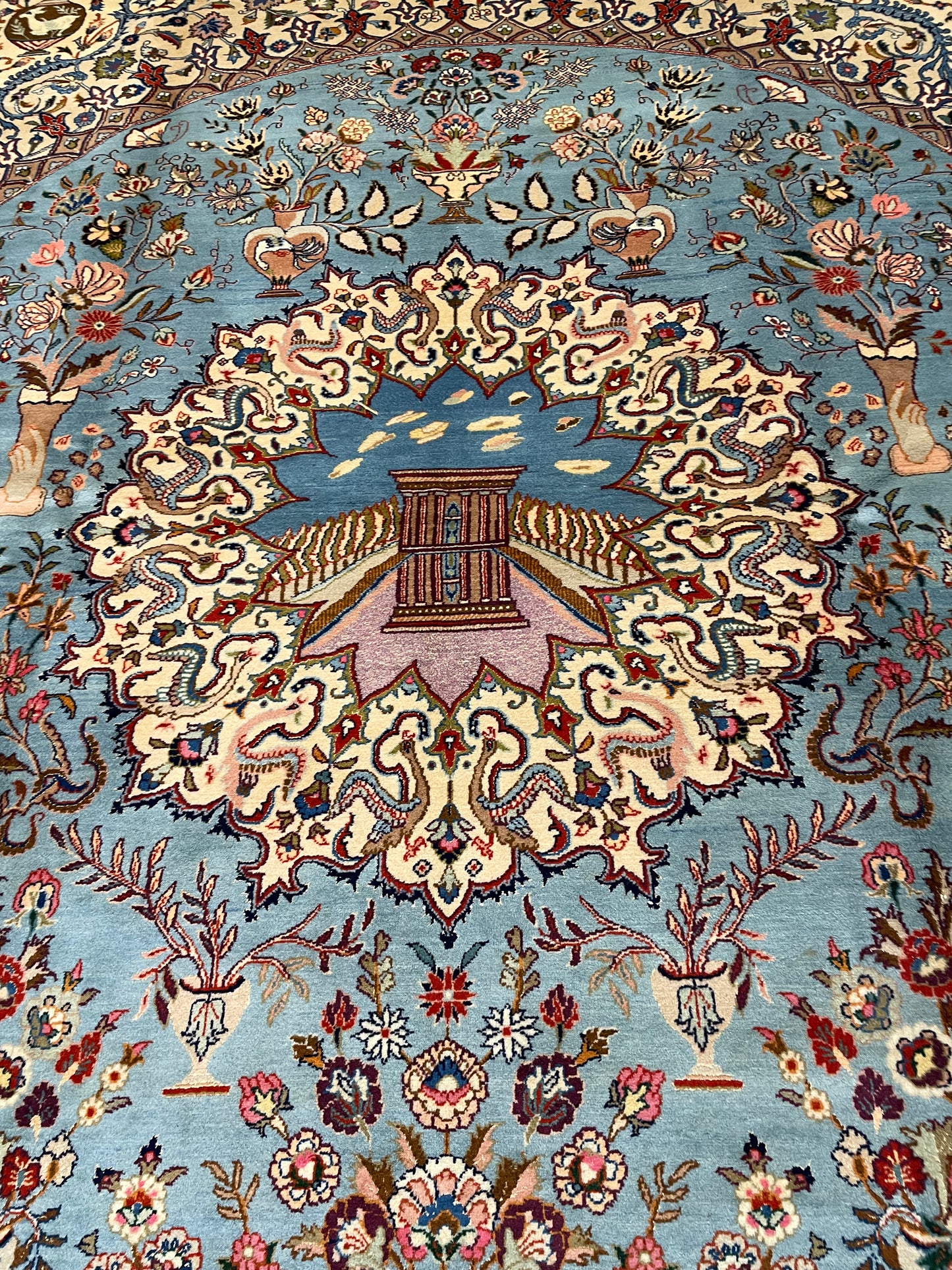 Hand-Knotted Wool Rug Kashmar 9'7" x 13'1"