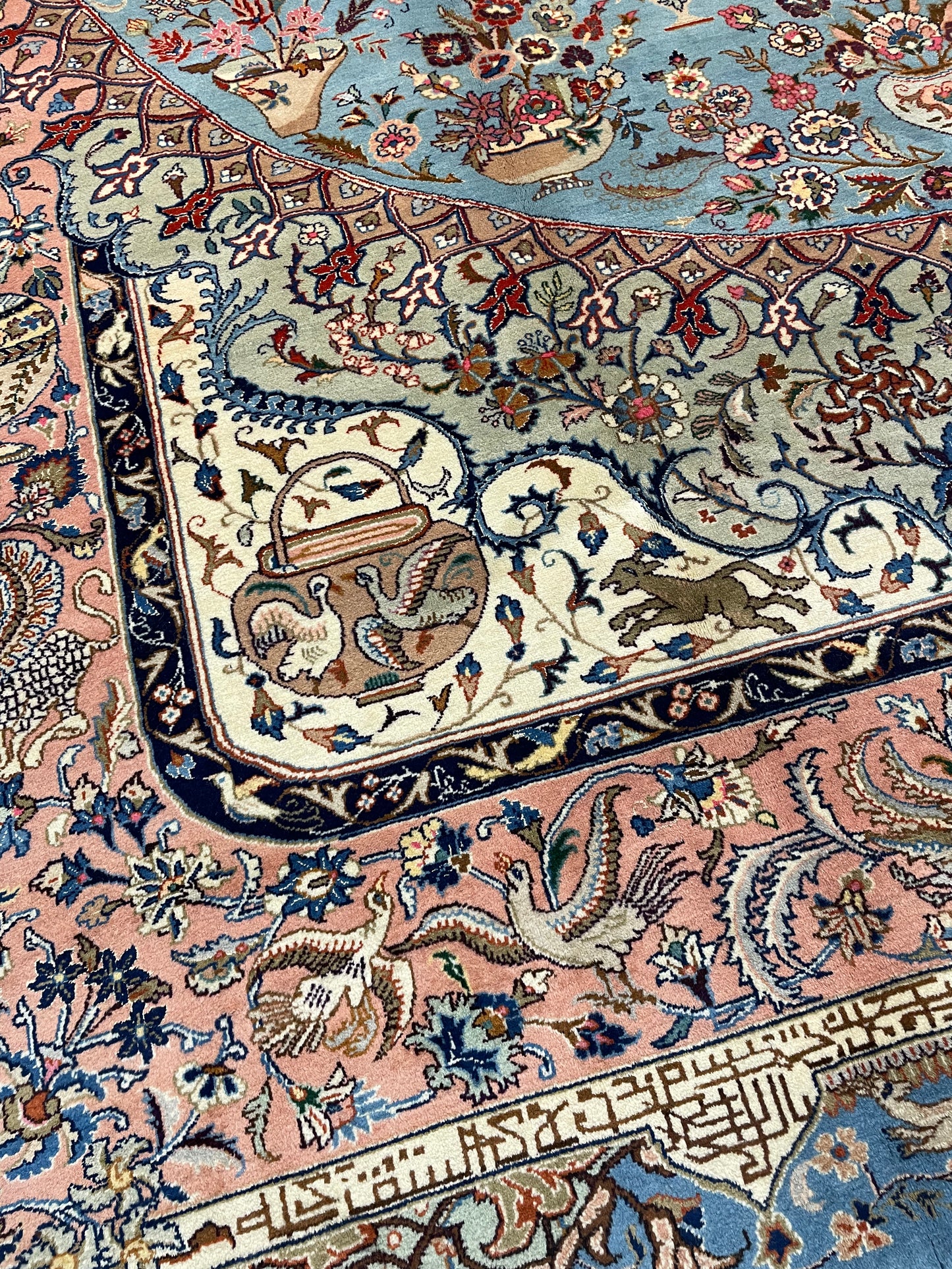 Hand-Knotted Wool Rug Kashmar 9'7" x 13'1"