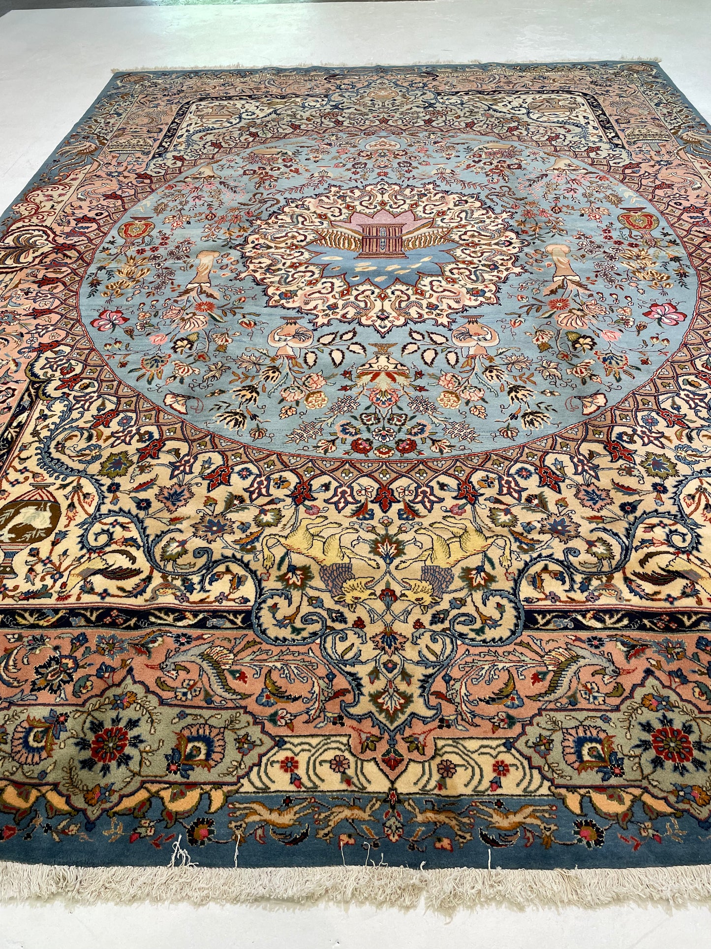 Hand-Knotted Wool Rug Kashmar 9'7" x 13'1"