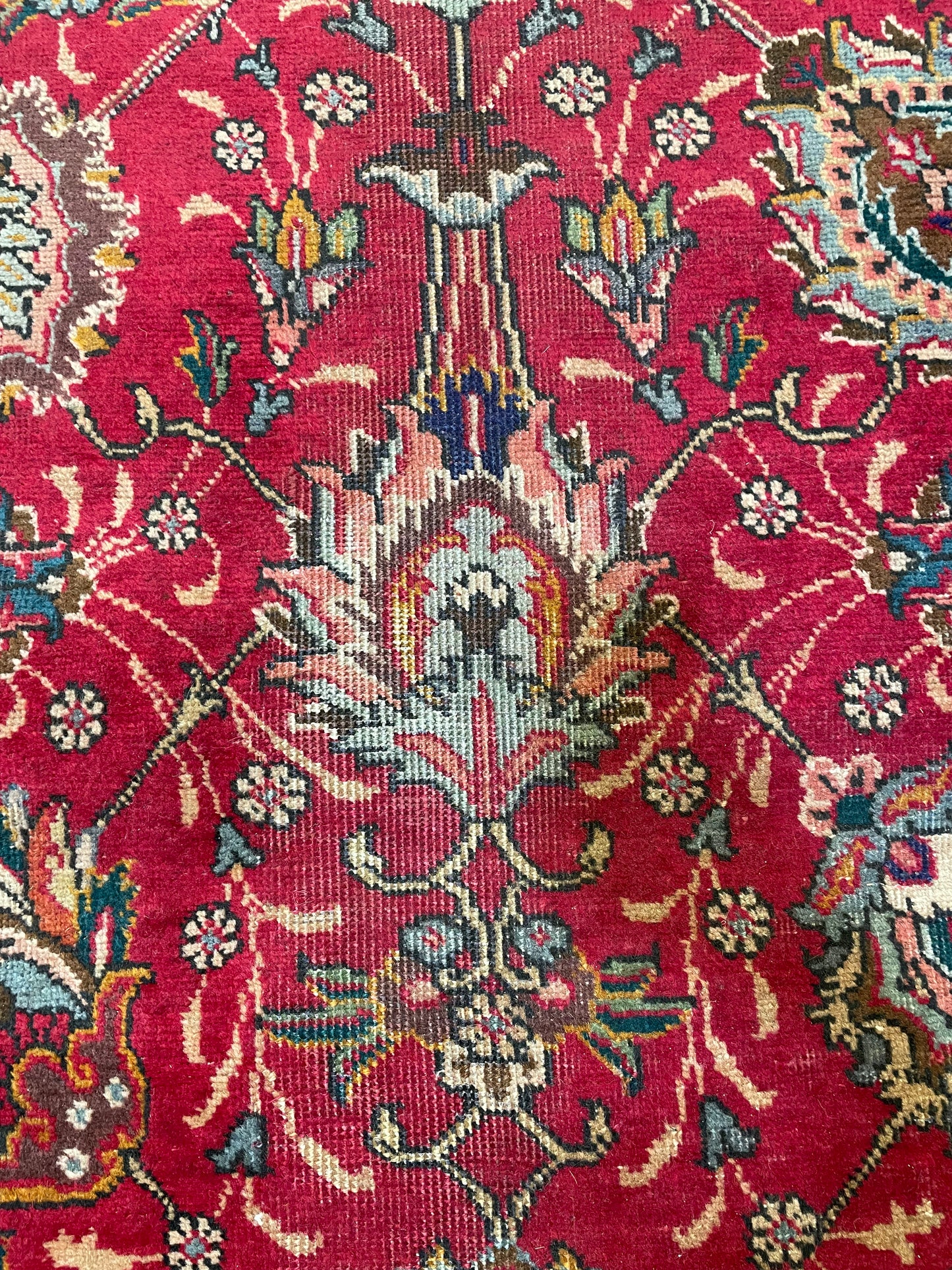 Hand-Knotted Wool Rug Tabriz 10'9" x 16'1"