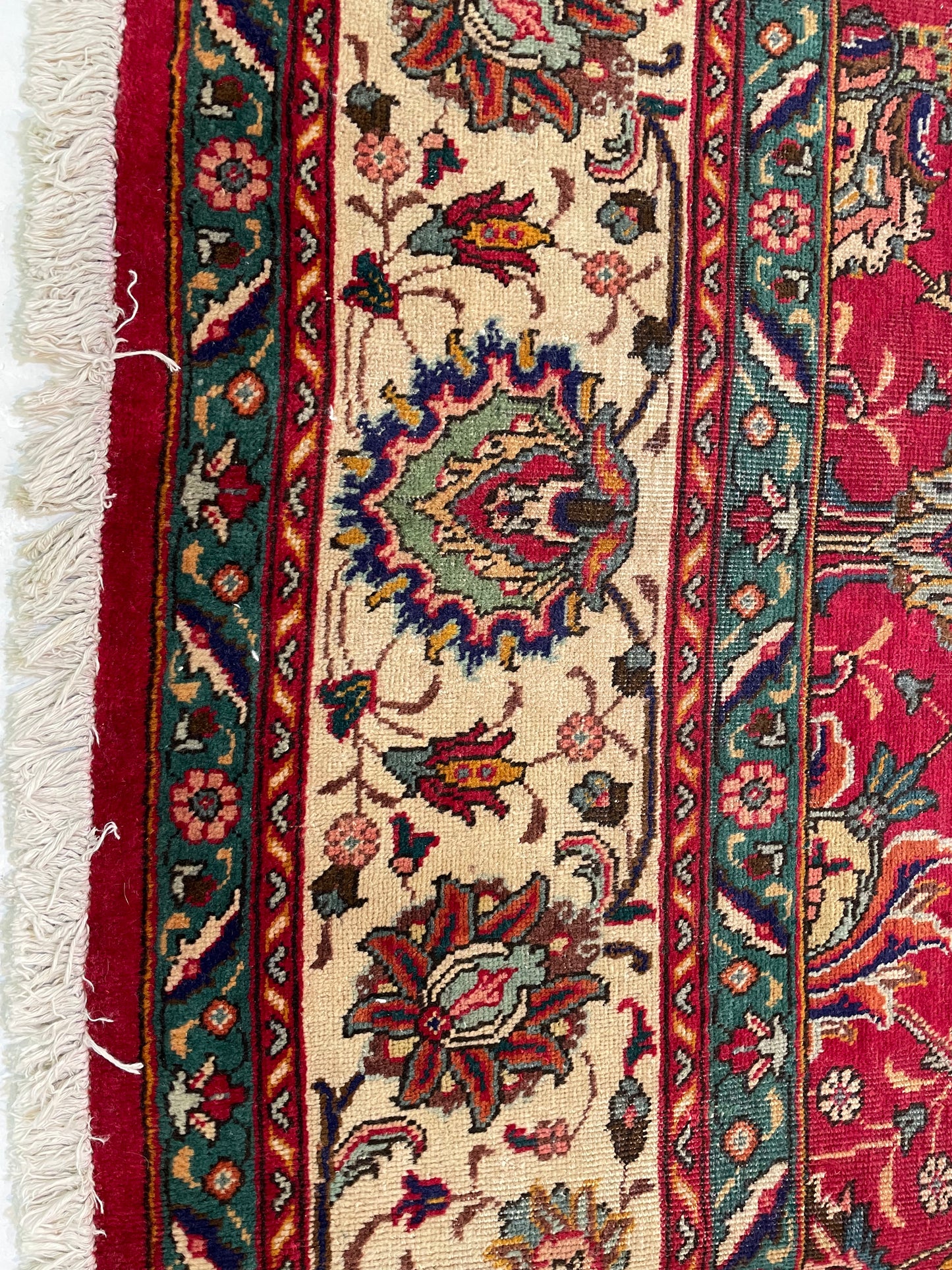 Hand-Knotted Wool Rug Tabriz 10'9" x 16'1"