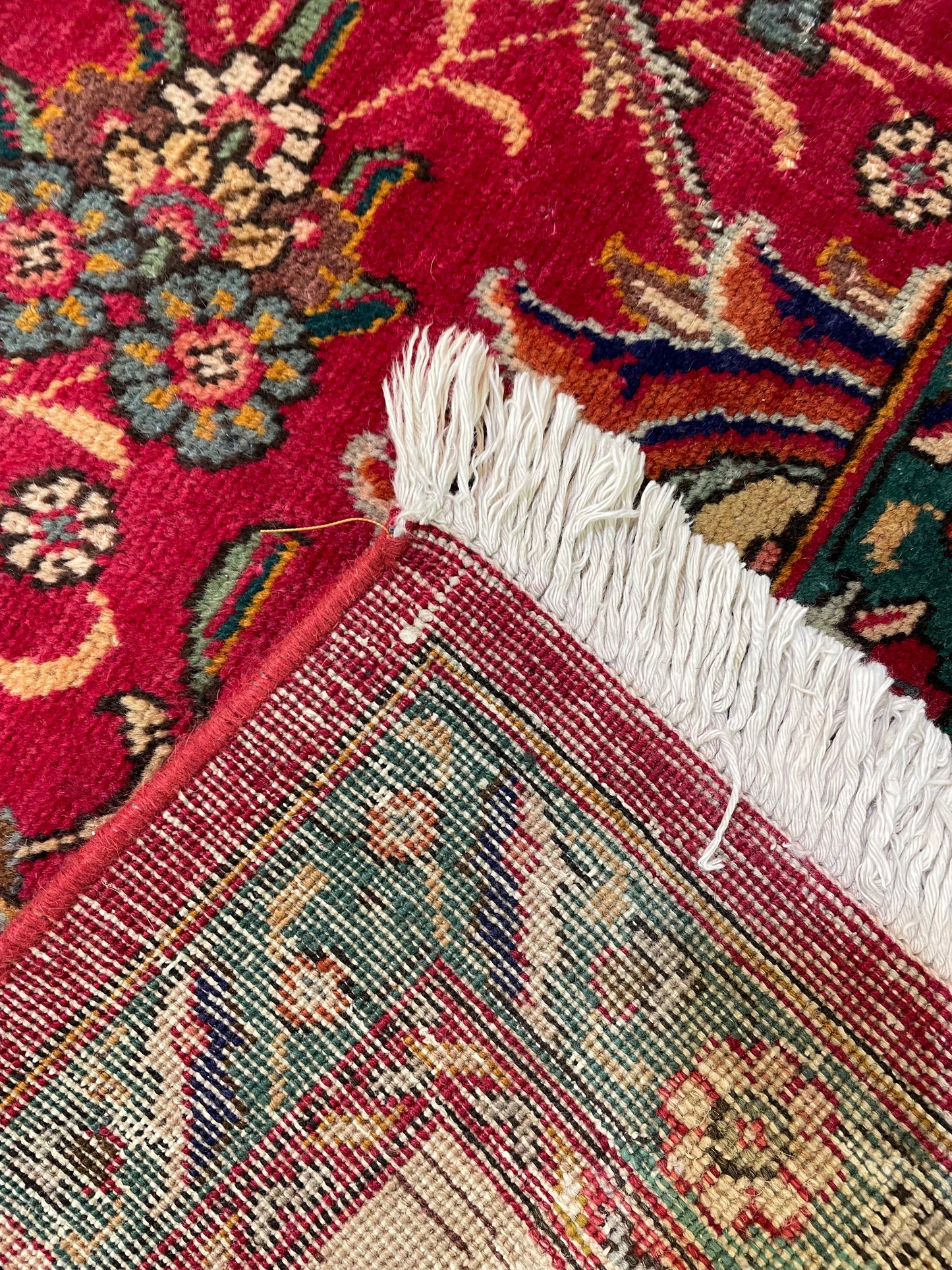 Hand-Knotted Wool Rug Tabriz 10'9" x 16'1"