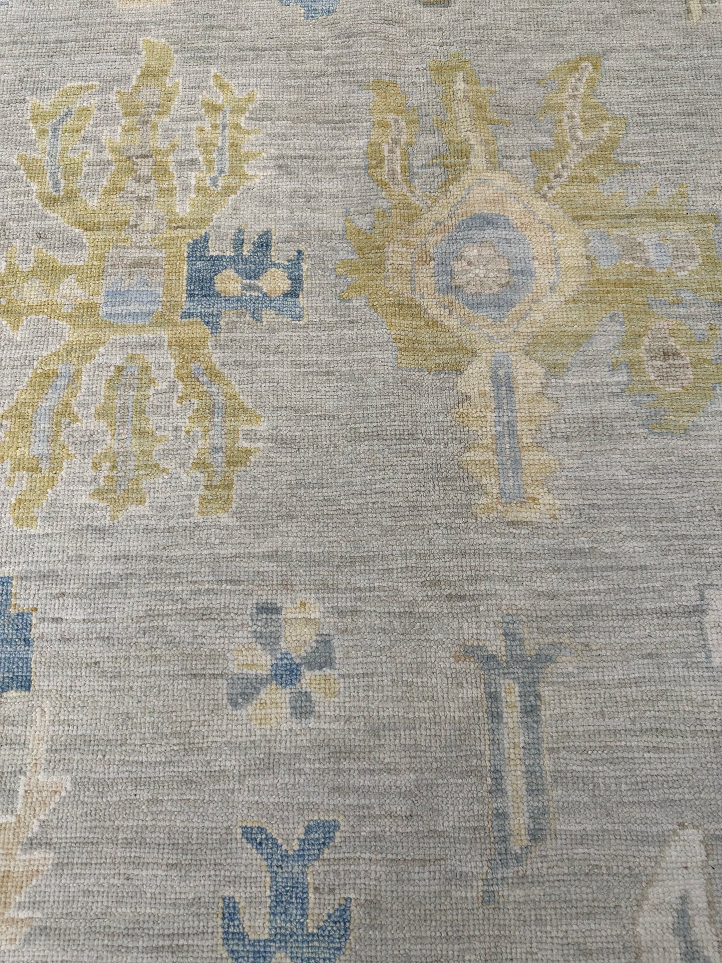 Hand-Knotted Wool Rug Turkish Oushak 7'11" x 9'10"