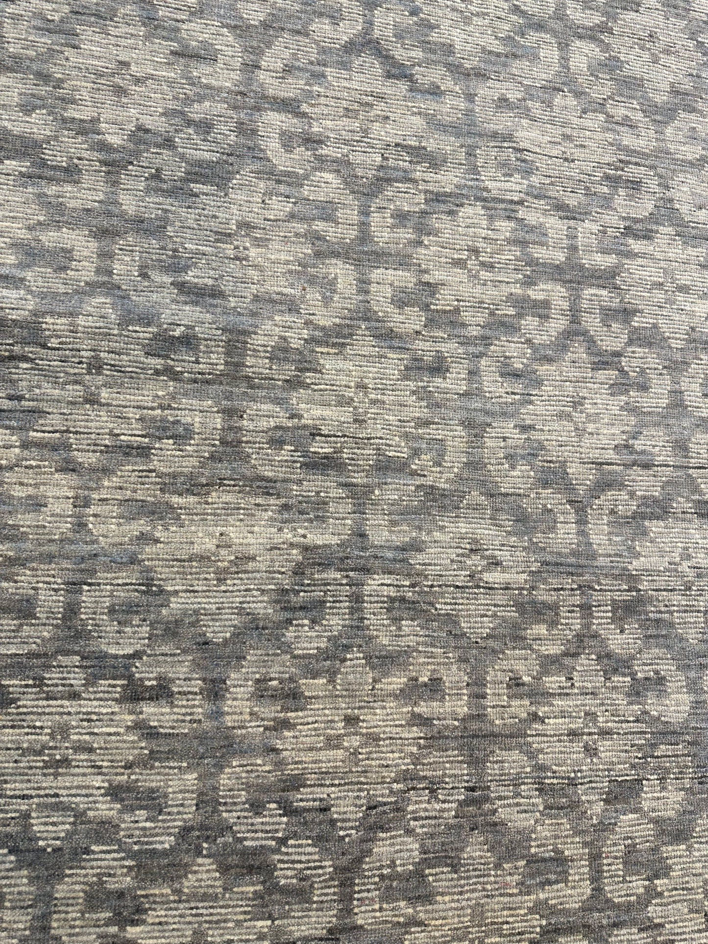 Hand-Knotted Wool Rug Turkish Oushak 4'2" x 9'8"