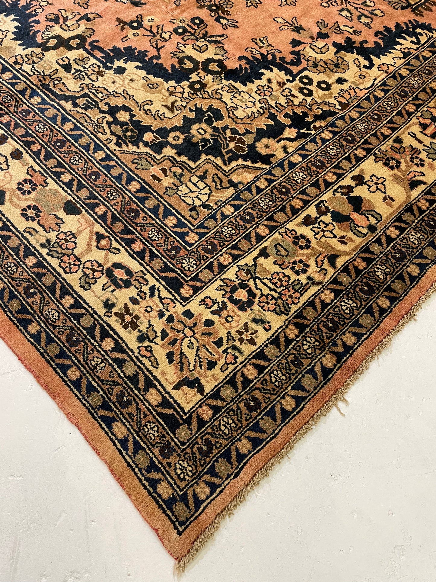 Hand-Knotted Wool Rug Bibikabad 10'5" x 16'6"